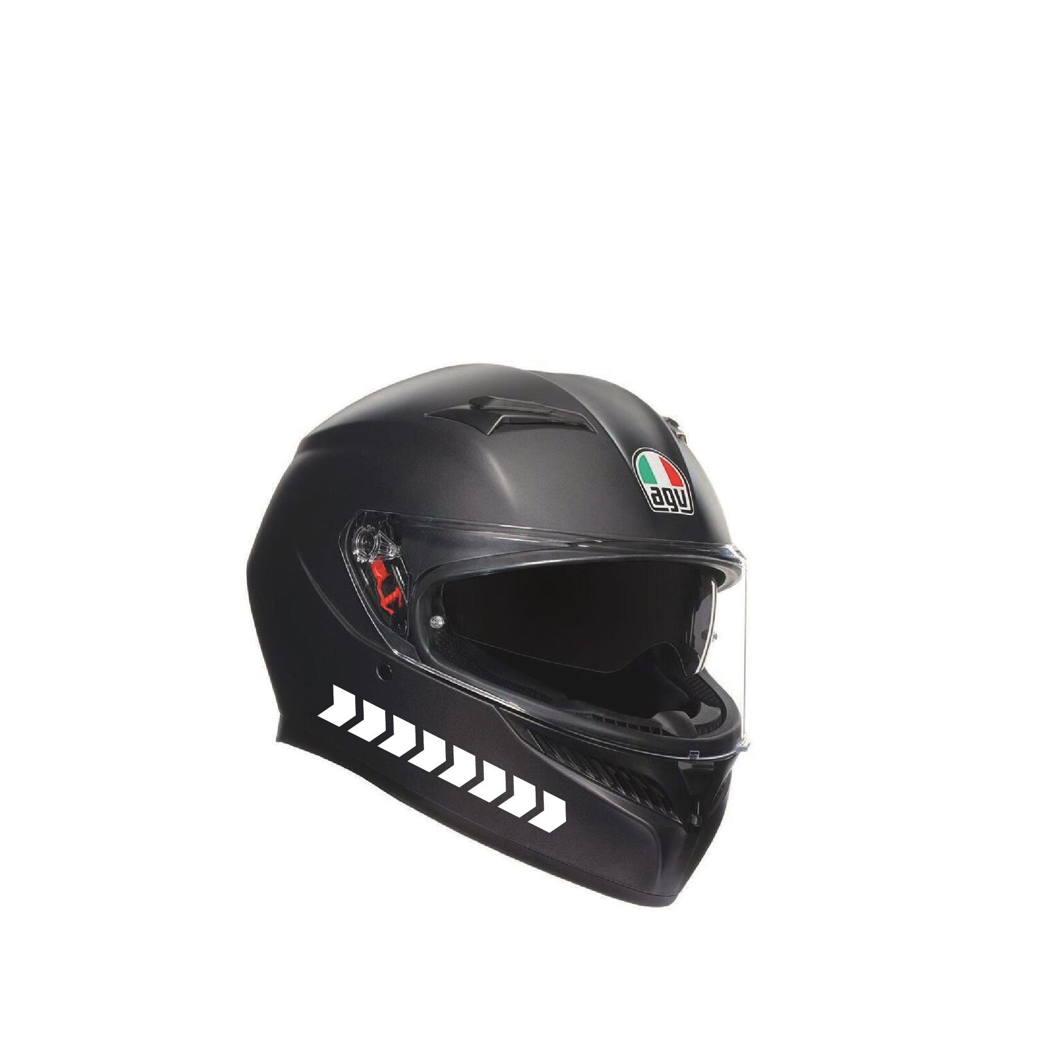 Kalın Ok Beyaz Motosiklet Sticker Etiket Modeli