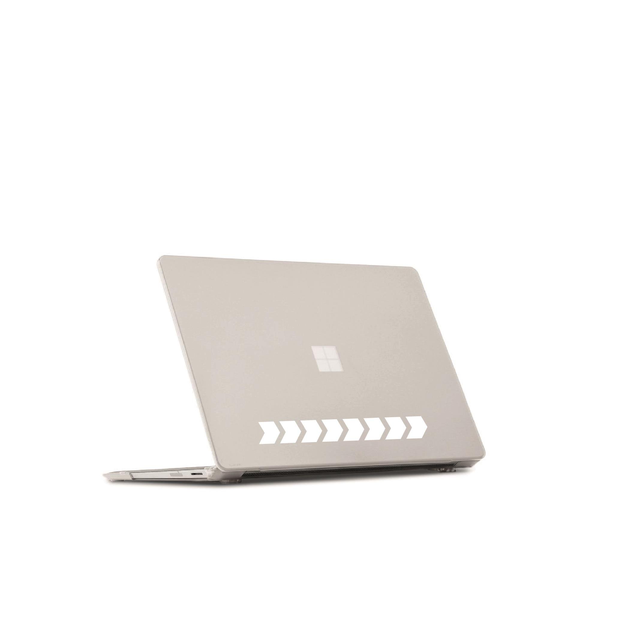 Kalın Ok Beyaz Motosiklet Sticker Etiket Modeli