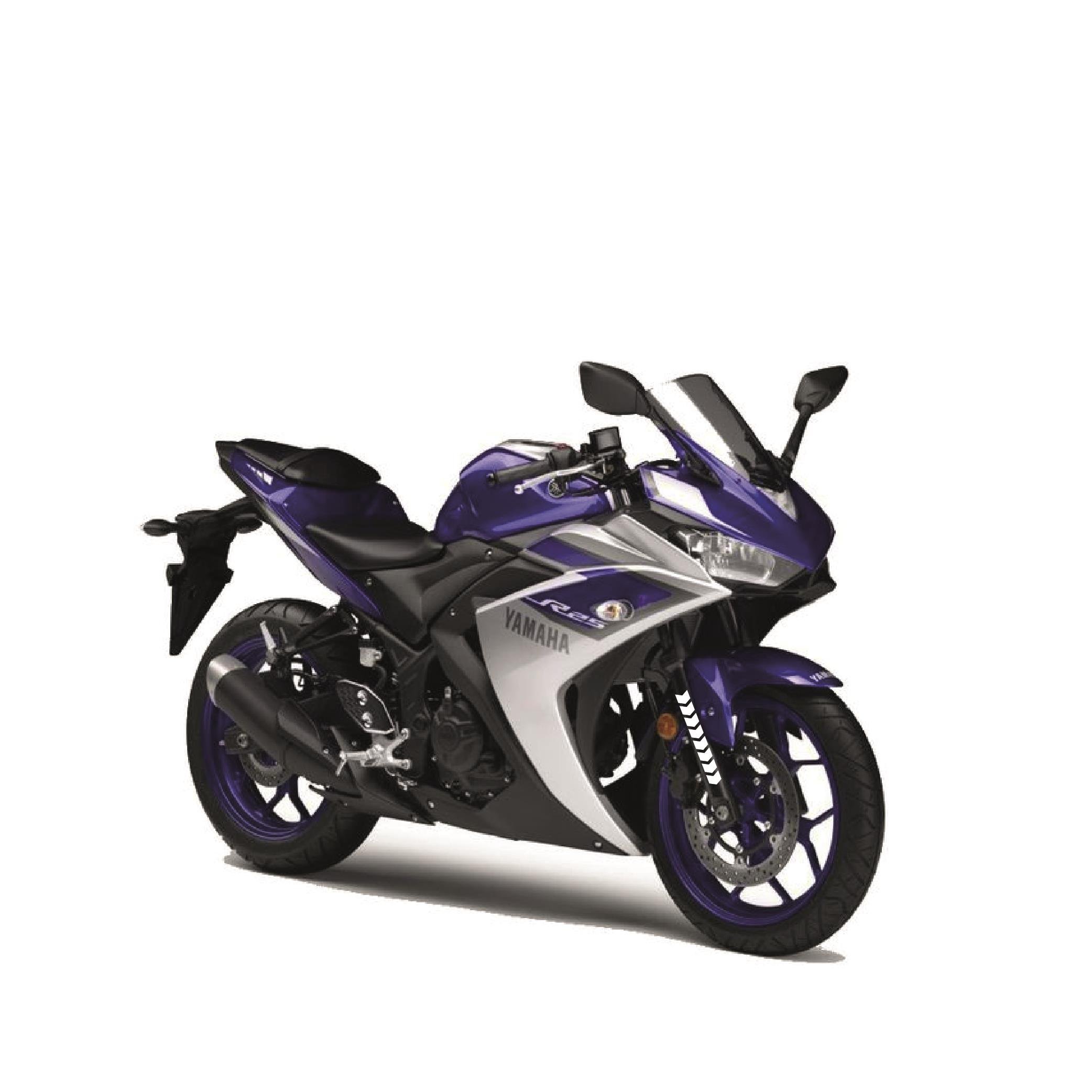 Kalın Ok Beyaz Motosiklet Sticker Etiket Modeli