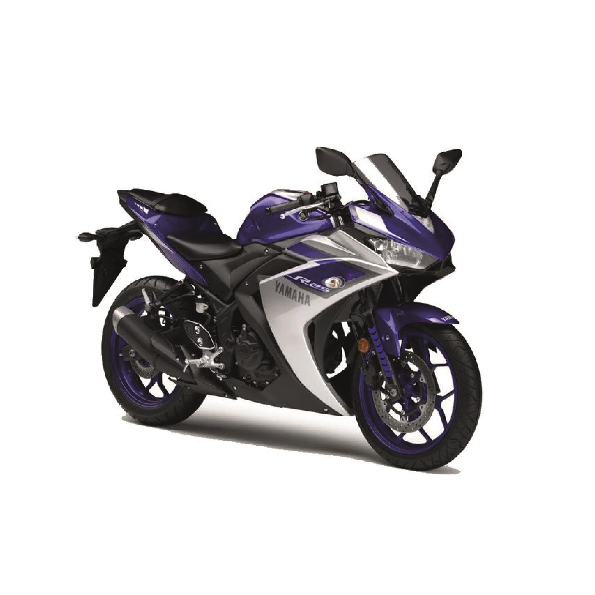 Kalın Ok Lacivert Motosiklet Sticker Etiket Modeli