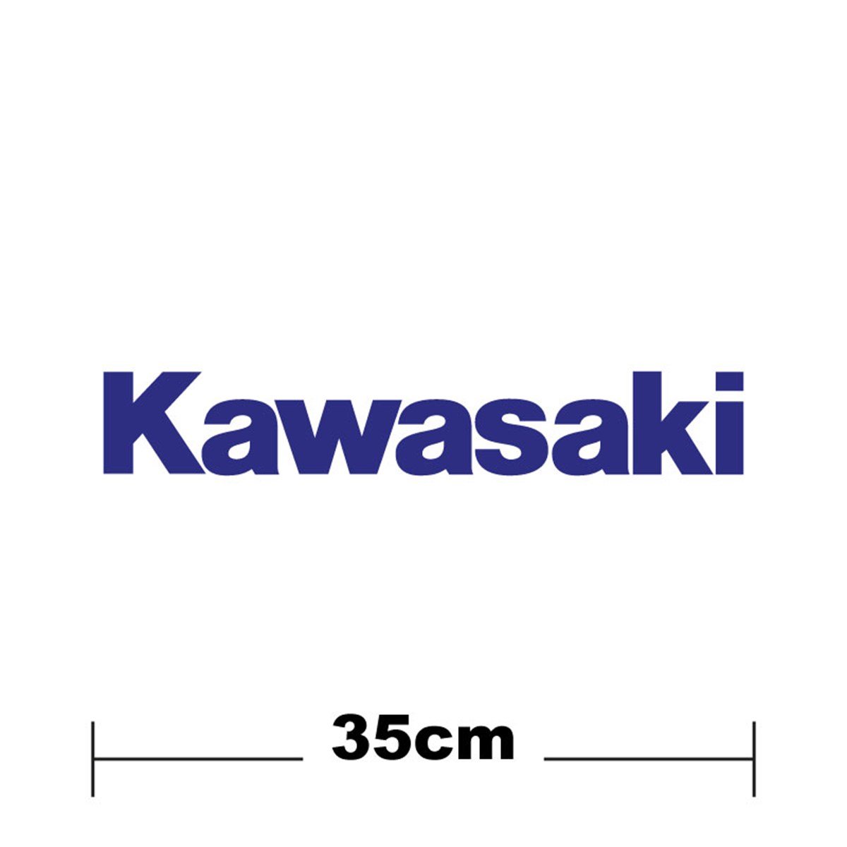 Kawasaki Logo Yazı Sticker Etiket Tek Renk