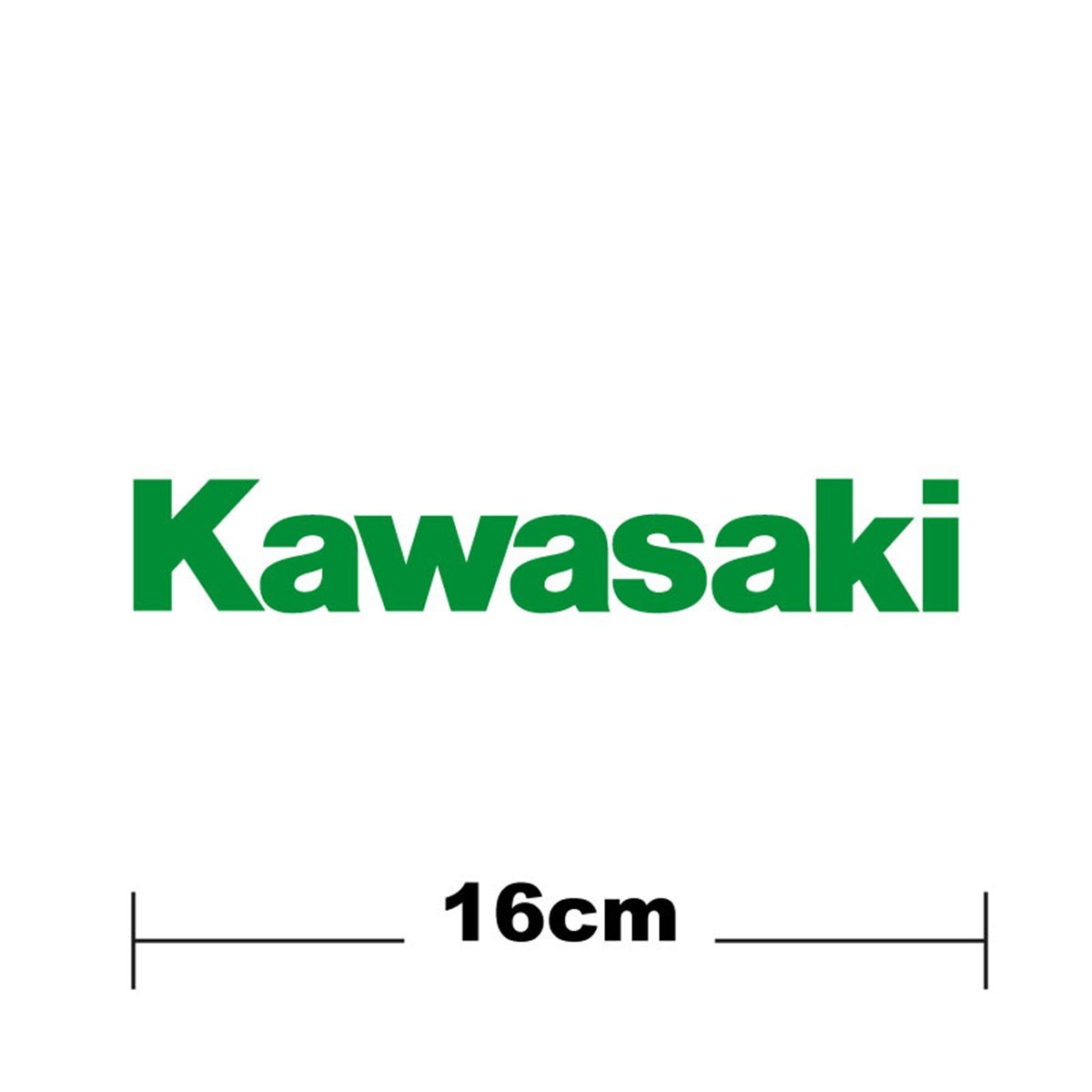 Kawasaki Logo Yazı Sticker Etiket Tek Renk