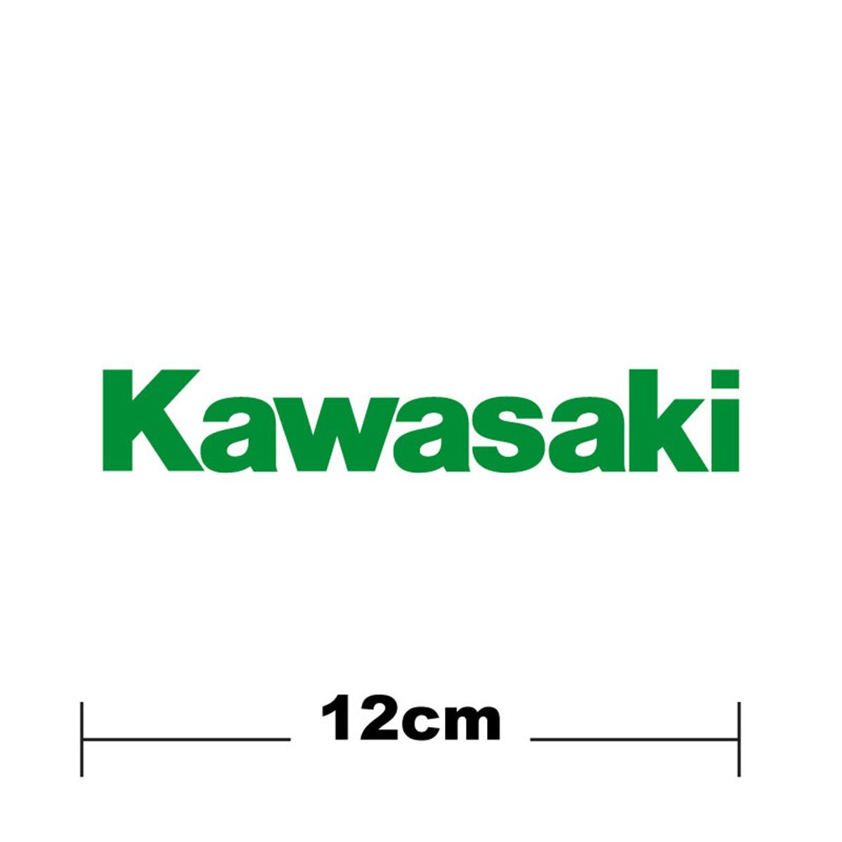 Kawasaki Logo Yazı Sticker Etiket Tek Renk