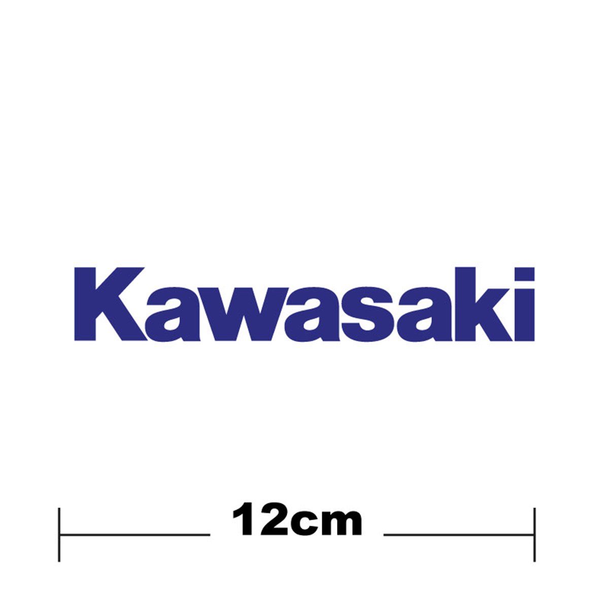 Kawasaki Logo Yazı Sticker Etiket Tek Renk