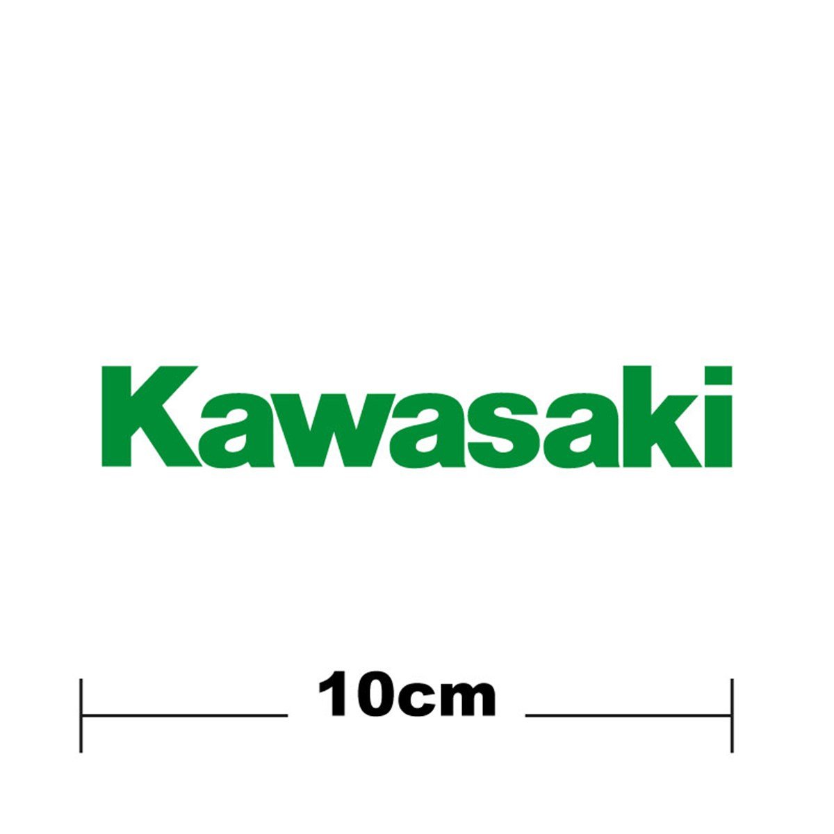 Kawasaki Logo Yazı Sticker Etiket Tek Renk