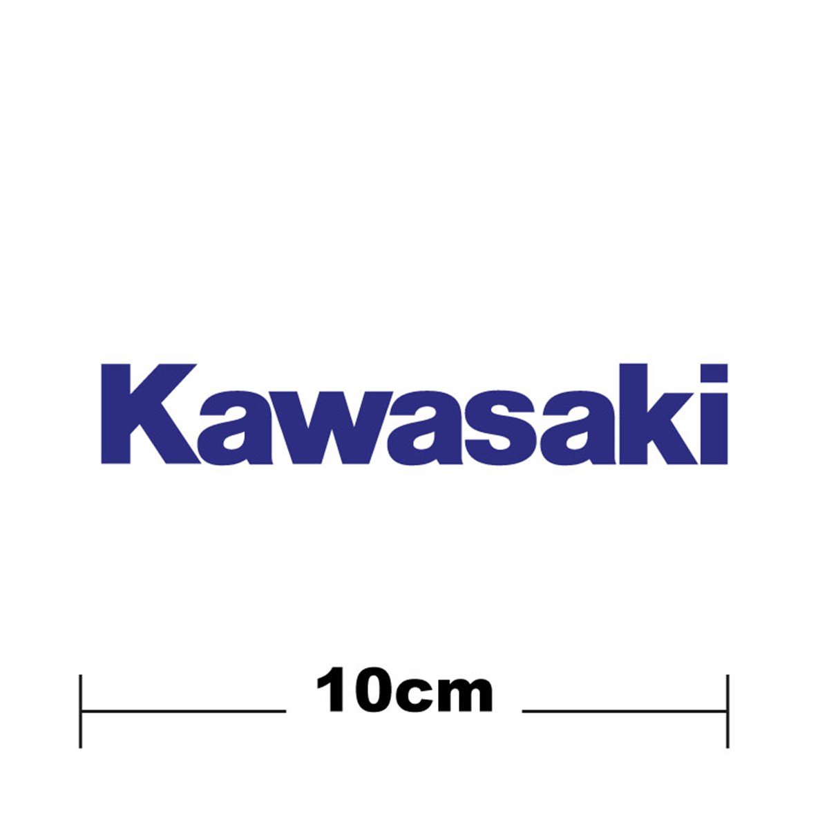 Kawasaki Logo Yazı Sticker Etiket Tek Renk