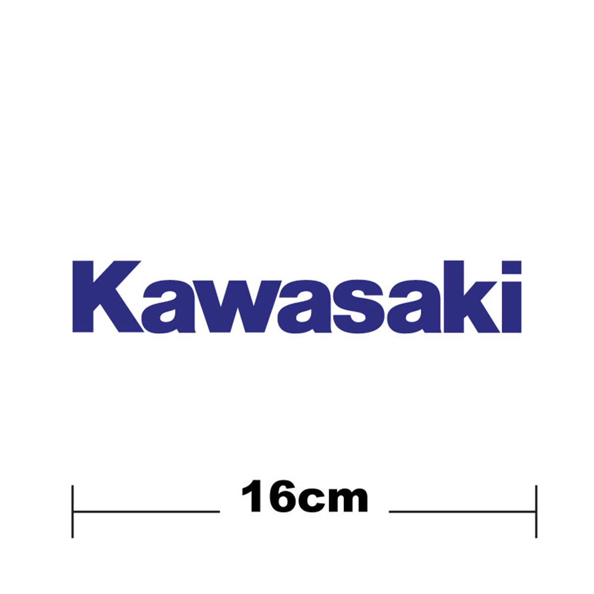 Kawasaki Logo Yazı Sticker Etiket Tek Renk