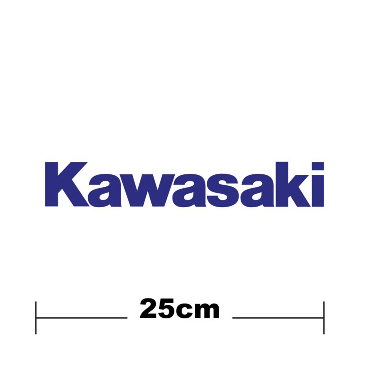 Kawasaki Logo Yazı Sticker Etiket Tek Renk