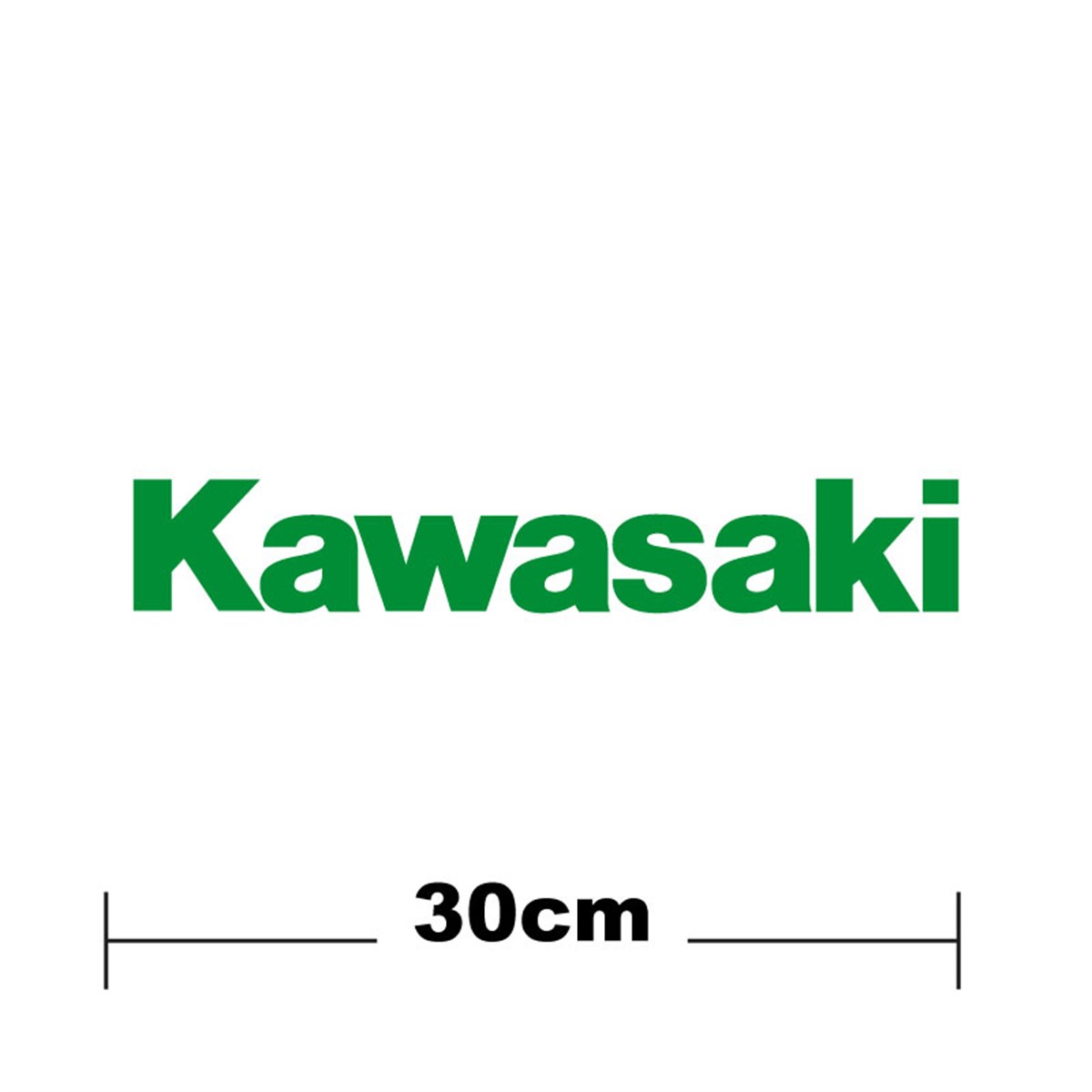 Kawasaki Logo Yazı Sticker Etiket Tek Renk