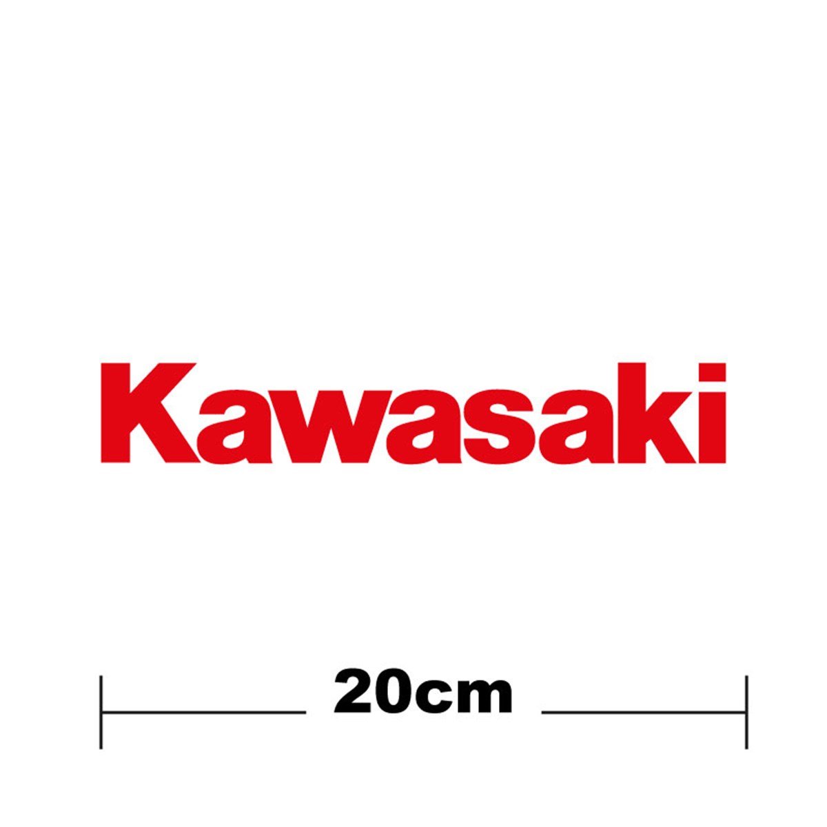 Kawasaki Logo Yazı Sticker Etiket Tek Renk