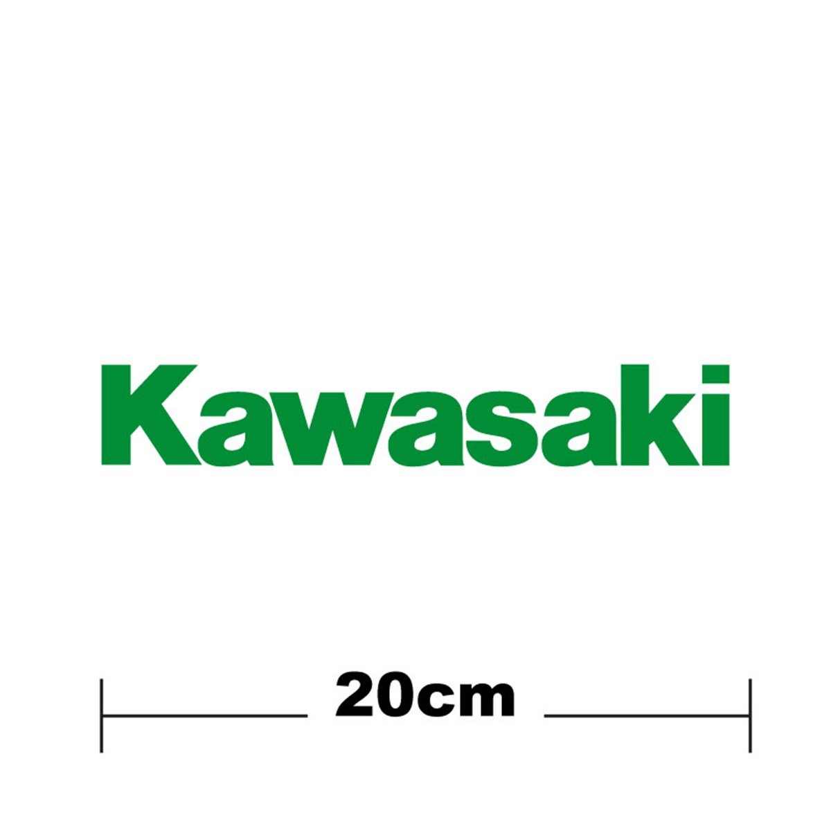 Kawasaki Logo Yazı Sticker Etiket Tek Renk