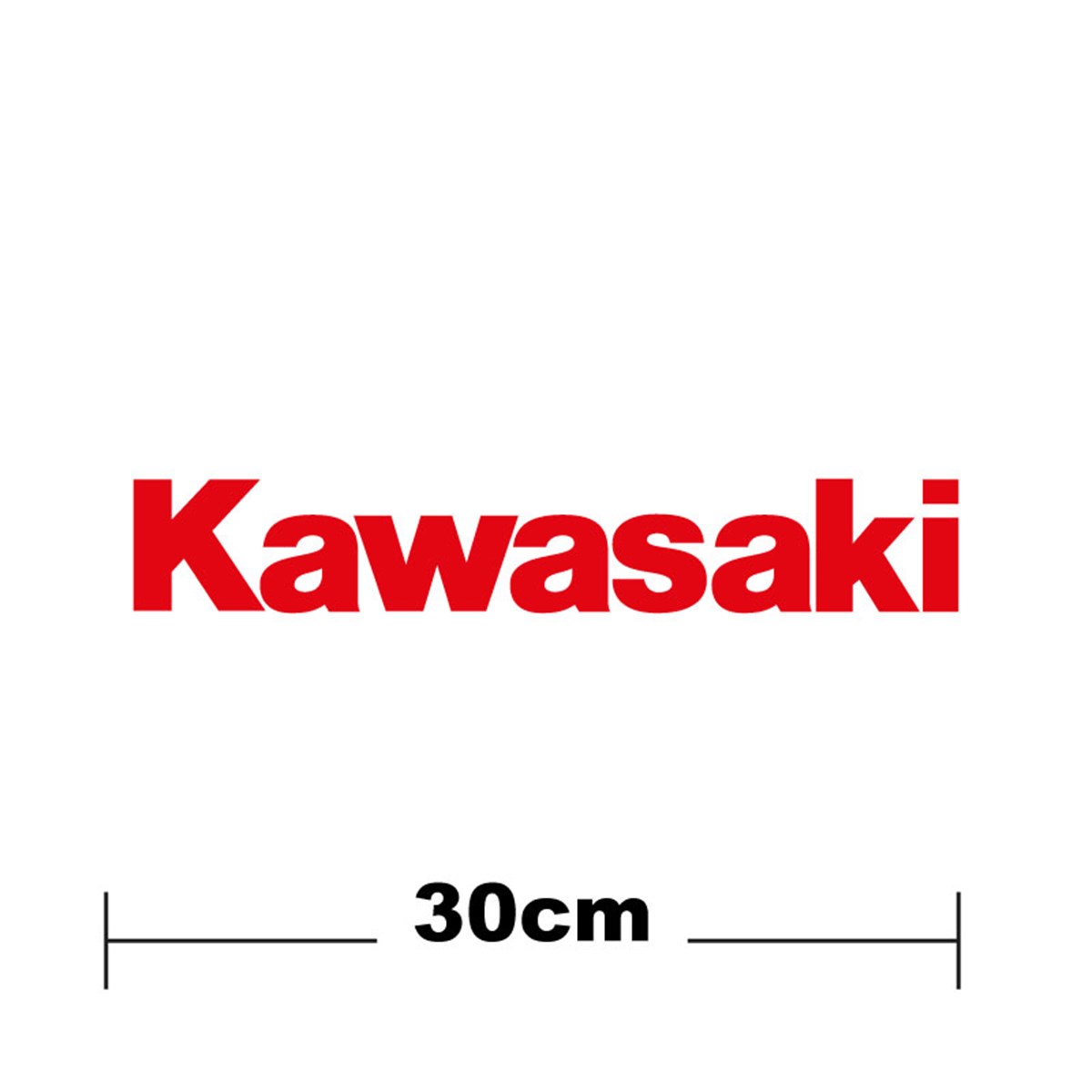 Kawasaki Logo Yazı Sticker Etiket Tek Renk