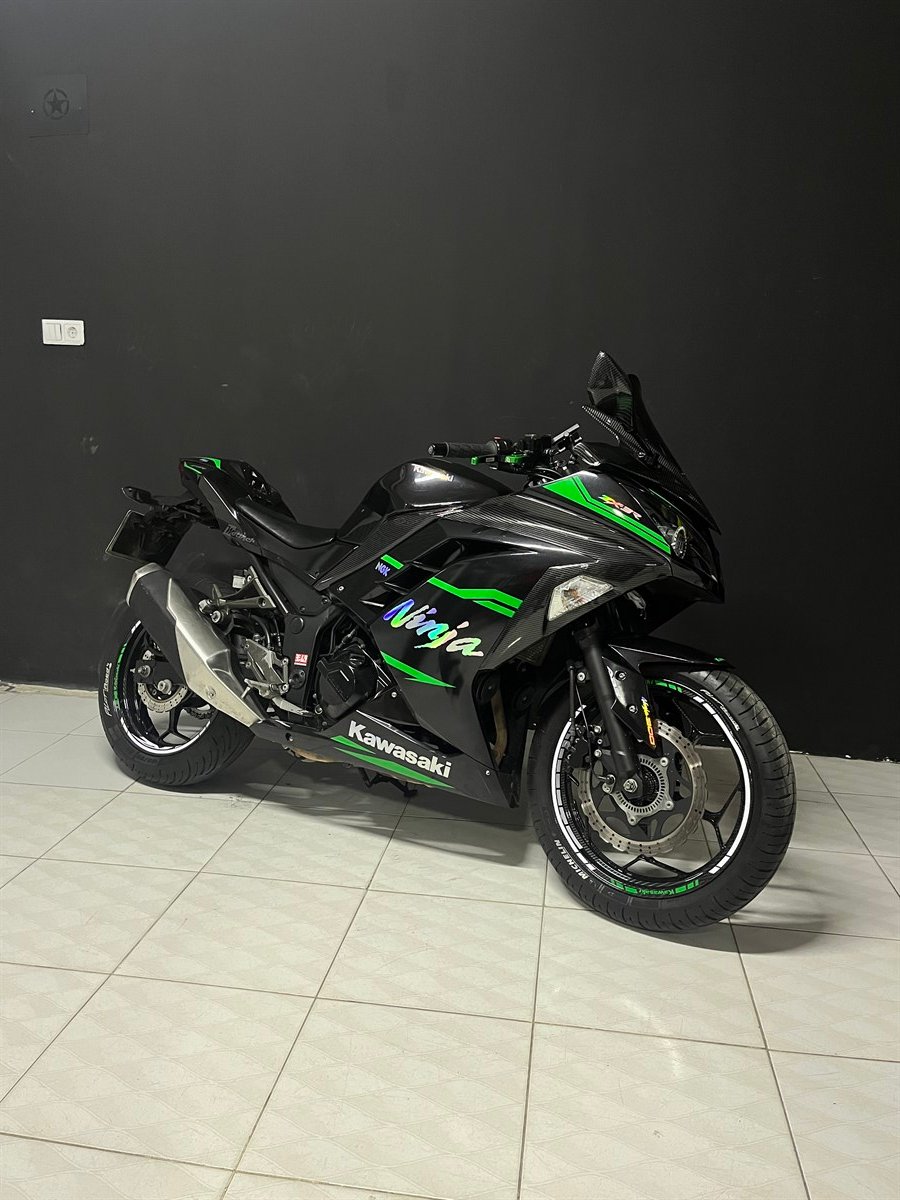 Kawasaki Ninja 300 Özel Tasarım Sticker Modeli 