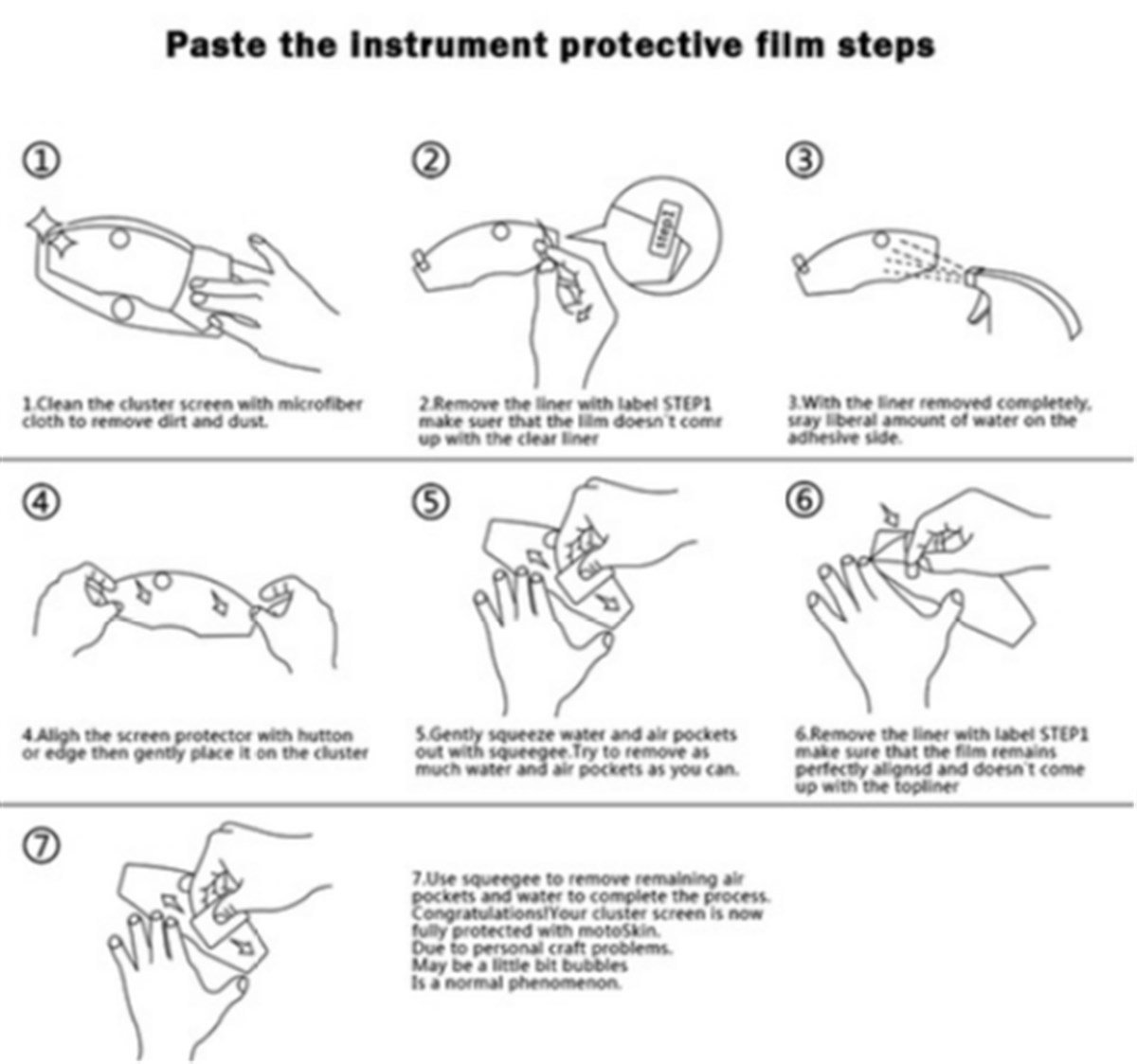 Kawasaki Z1000 Ekran Koruma Film Modeli
