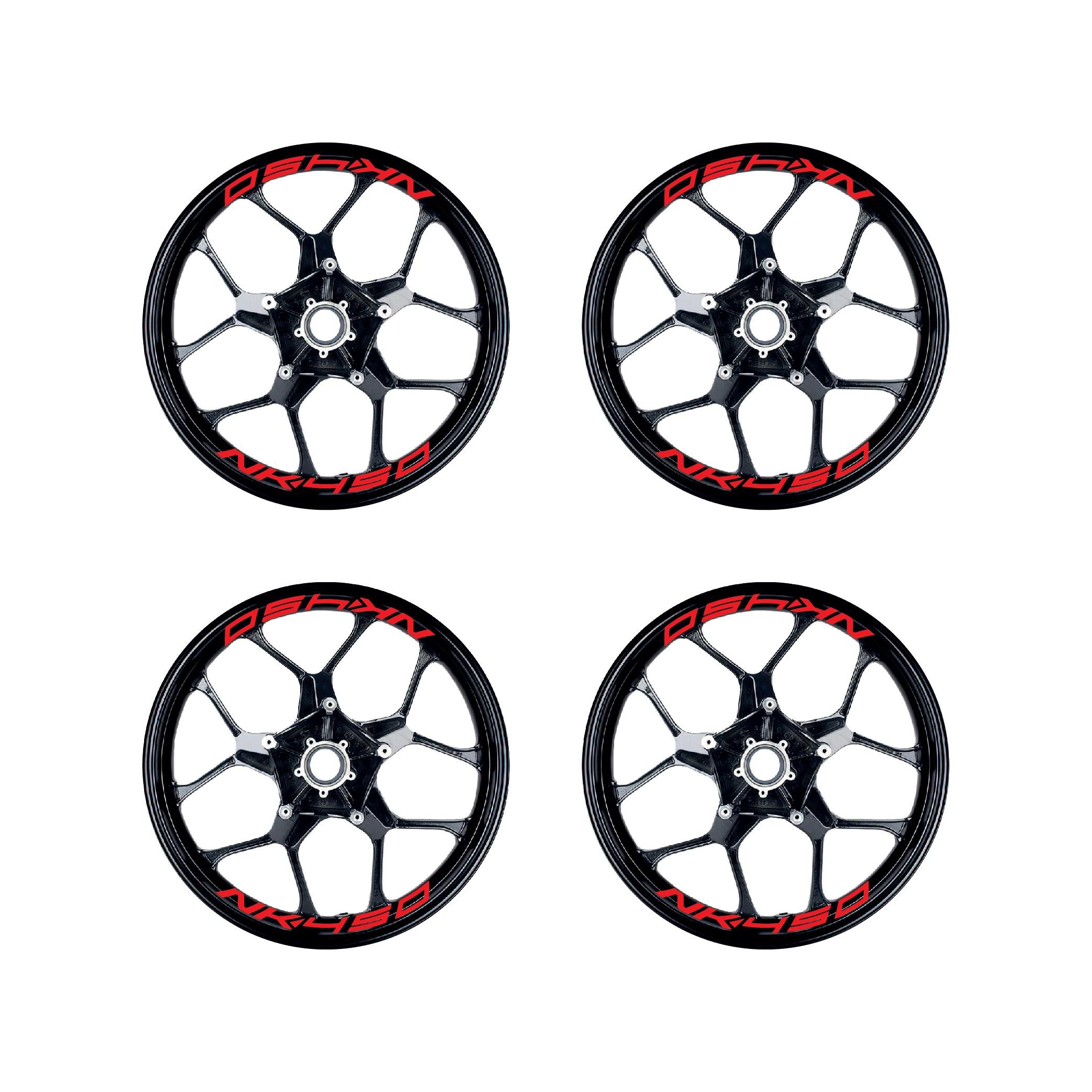 450 NKKırmızı CFMOTO 450NK Yazılı 8 Li Jant İçi Yazı Sticker 