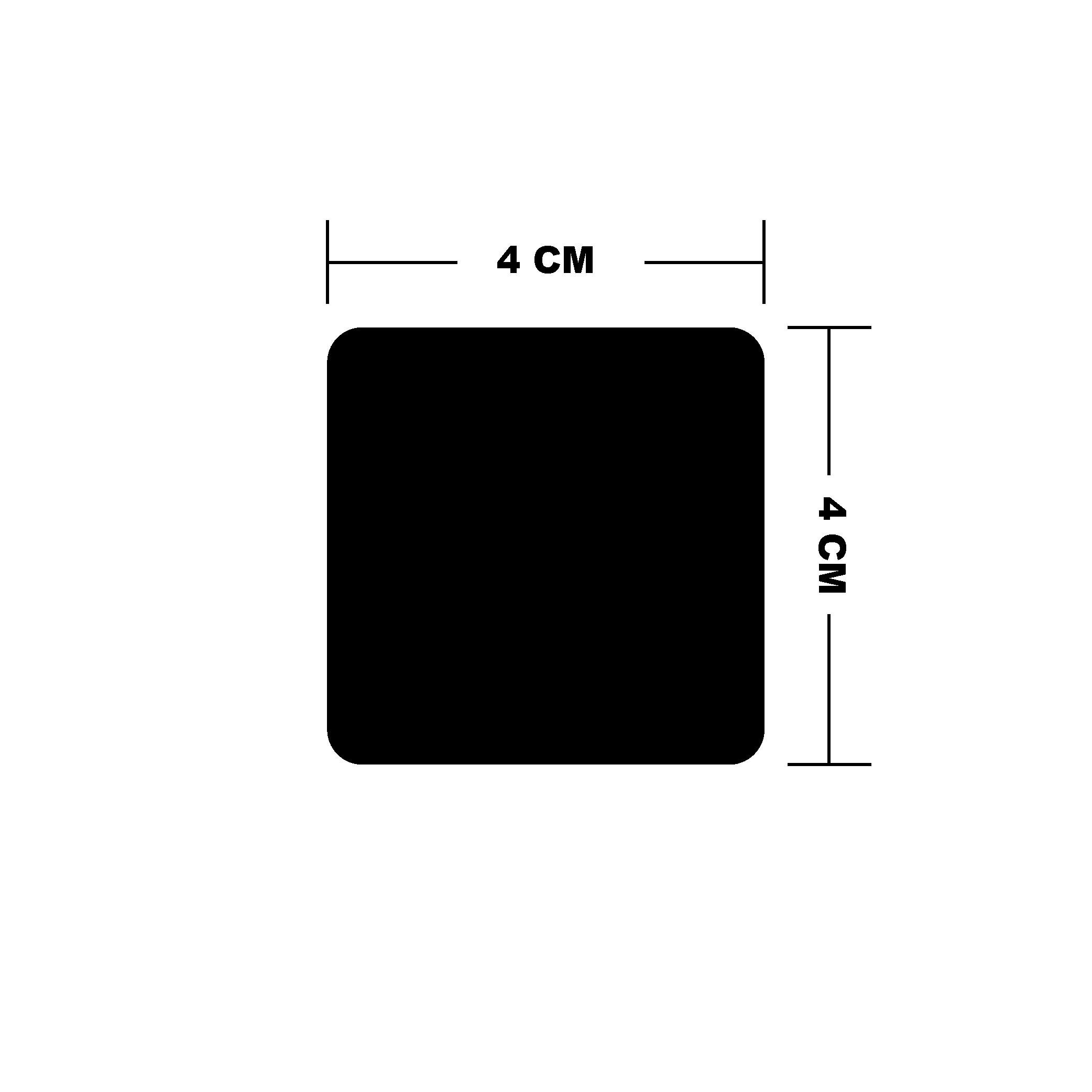 Reflective StickerKırmızı Reflective (Reflektif) 6'lı Kare Sticker Paketi Otomobil Motosiklet Reflektif Parlayan Sticker Etiket Modeli