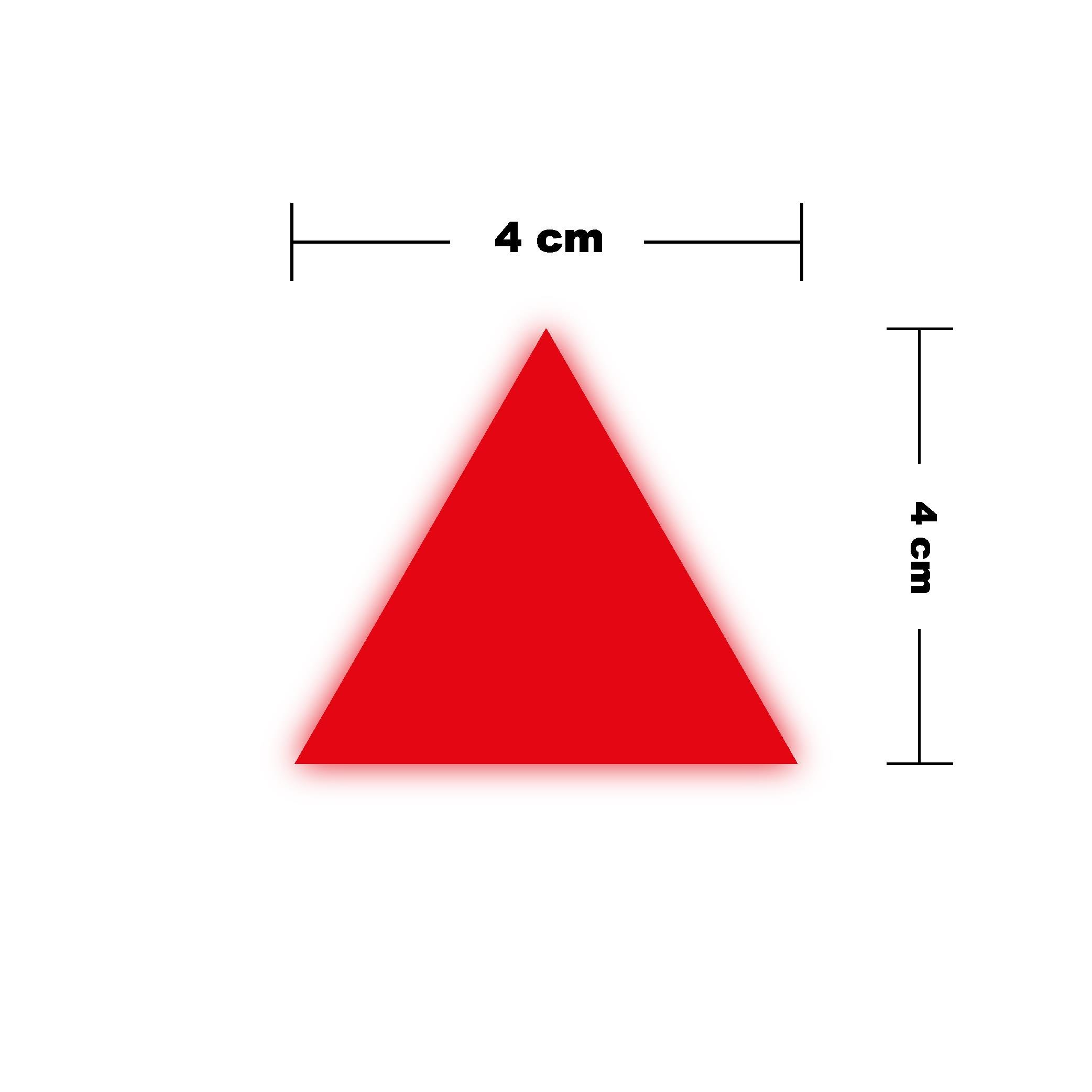 Reflective StickerKırmızı Reflective (Reflektif) Üçgen Sticker Paketi 9'lu Otomobil Motosiklet Reflektif Parlayan Sticker Etiket Modeli