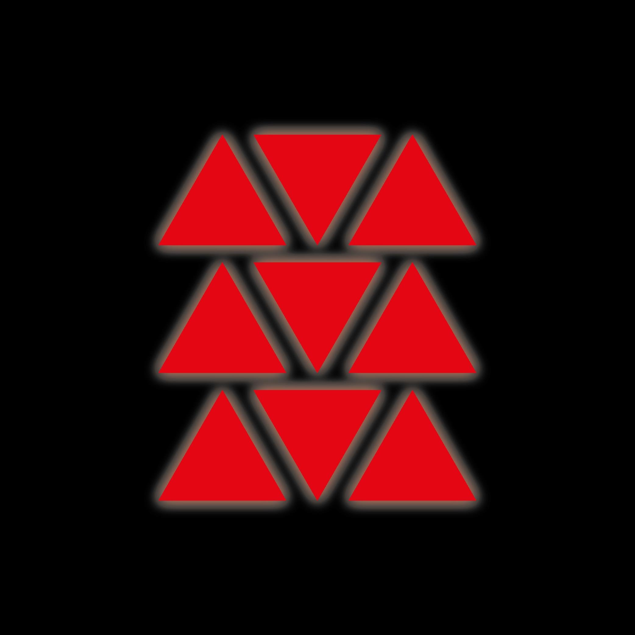 Reflective StickerKırmızı Reflective (Reflektif) Üçgen Sticker Paketi 9'lu Otomobil Motosiklet Reflektif Parlayan Sticker Etiket Modeli