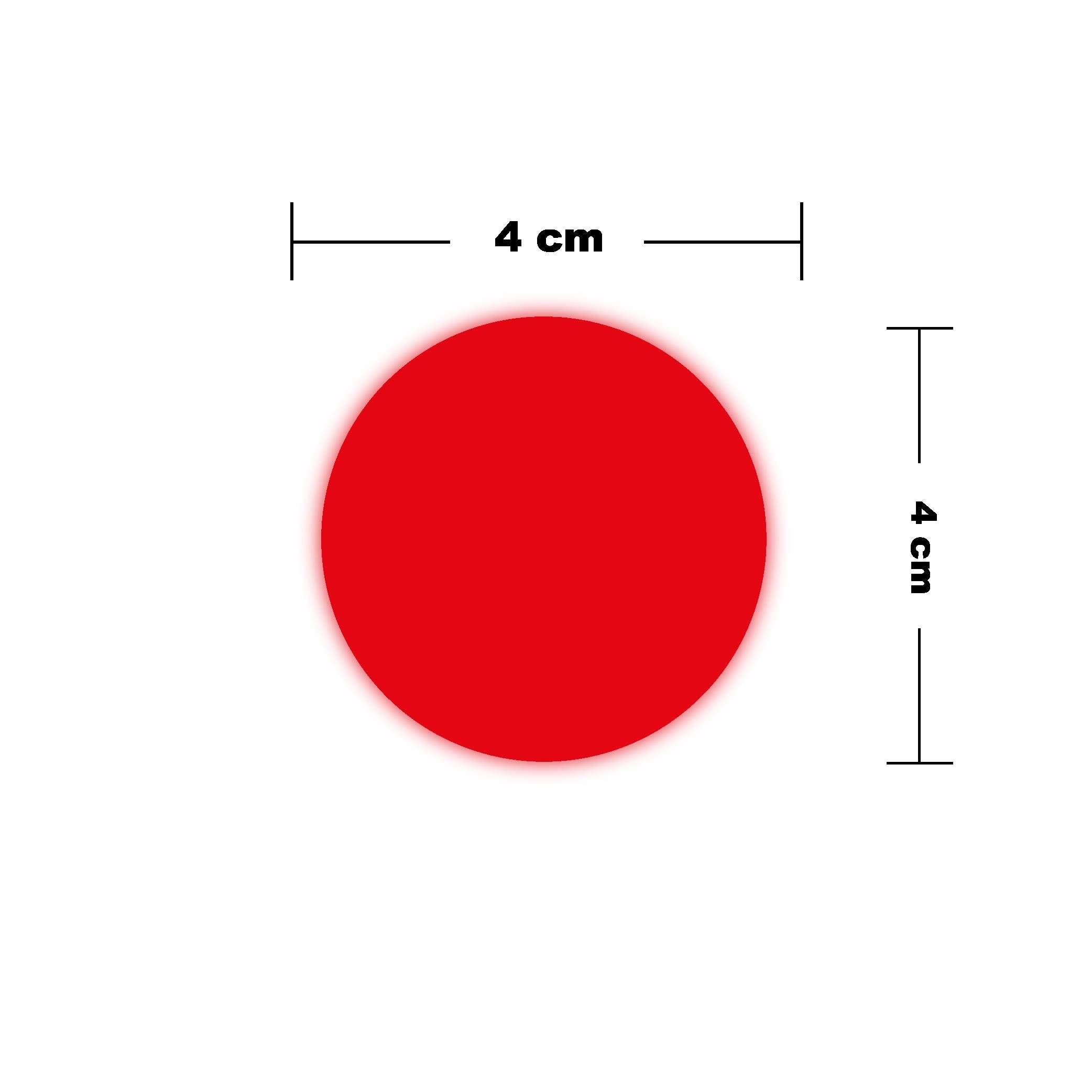 Reflective StickerKırmızı Reflective (Reflektif) Yuvarlak Sticker Paketi 8'li Otomobil Motosiklet Reflektif Parlayan Sticker Etiket Modeli