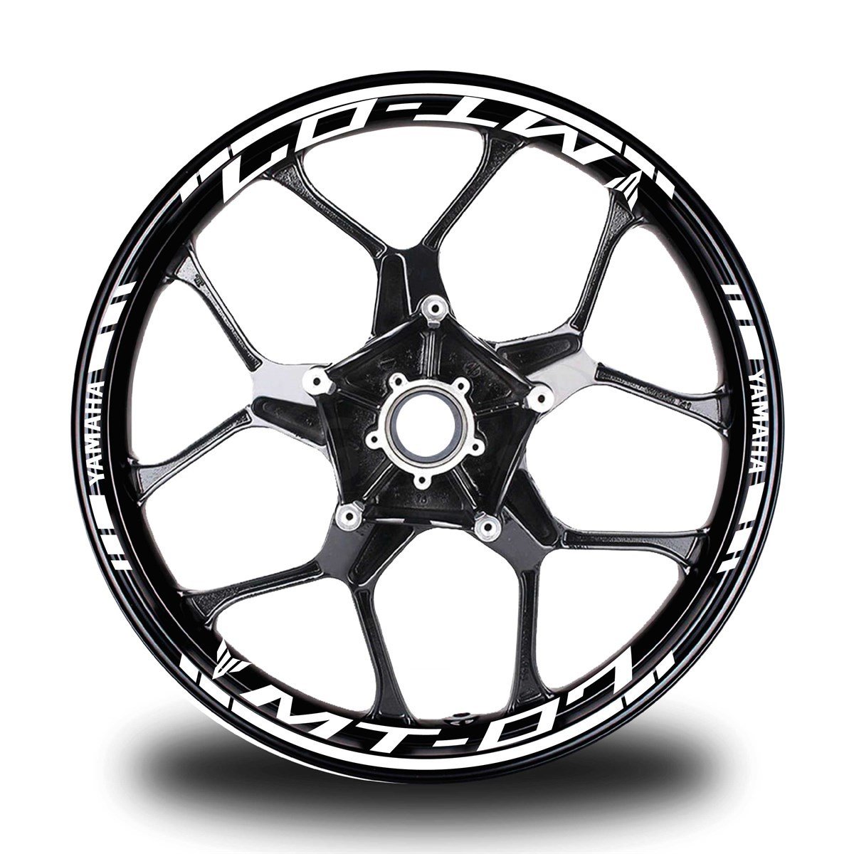 Kırmızı Yamaha MT 07 Takım Jant Sticker Etiket