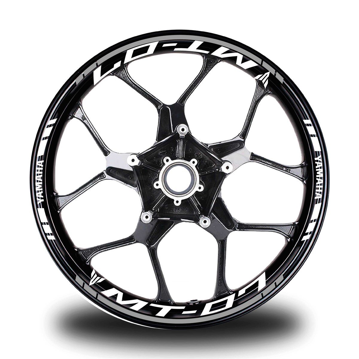 Kırmızı Yamaha MT 07 Takım Jant Sticker Etiket