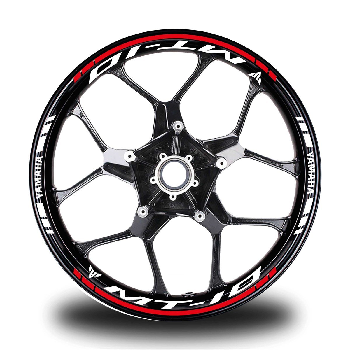 Kırmızı Yamaha MT 10 Takım Jant Sticker Etiket