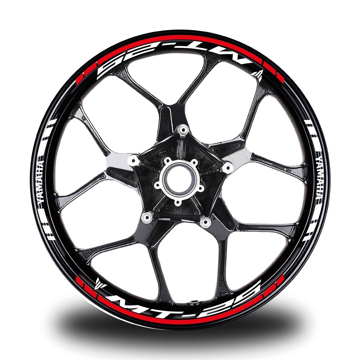 Kırmızı Yamaha MT R25 Takım Jant Sticker Etiket