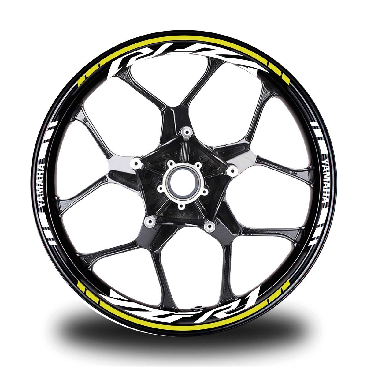 Kırmızı Yamaha R1 Takım Jant Sticker Etiket