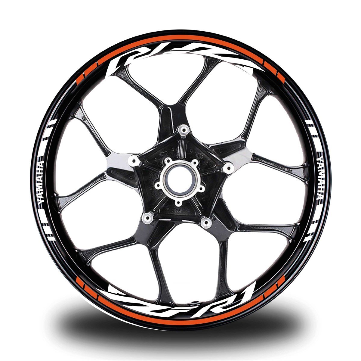 Kırmızı Yamaha R1 Takım Jant Sticker Etiket