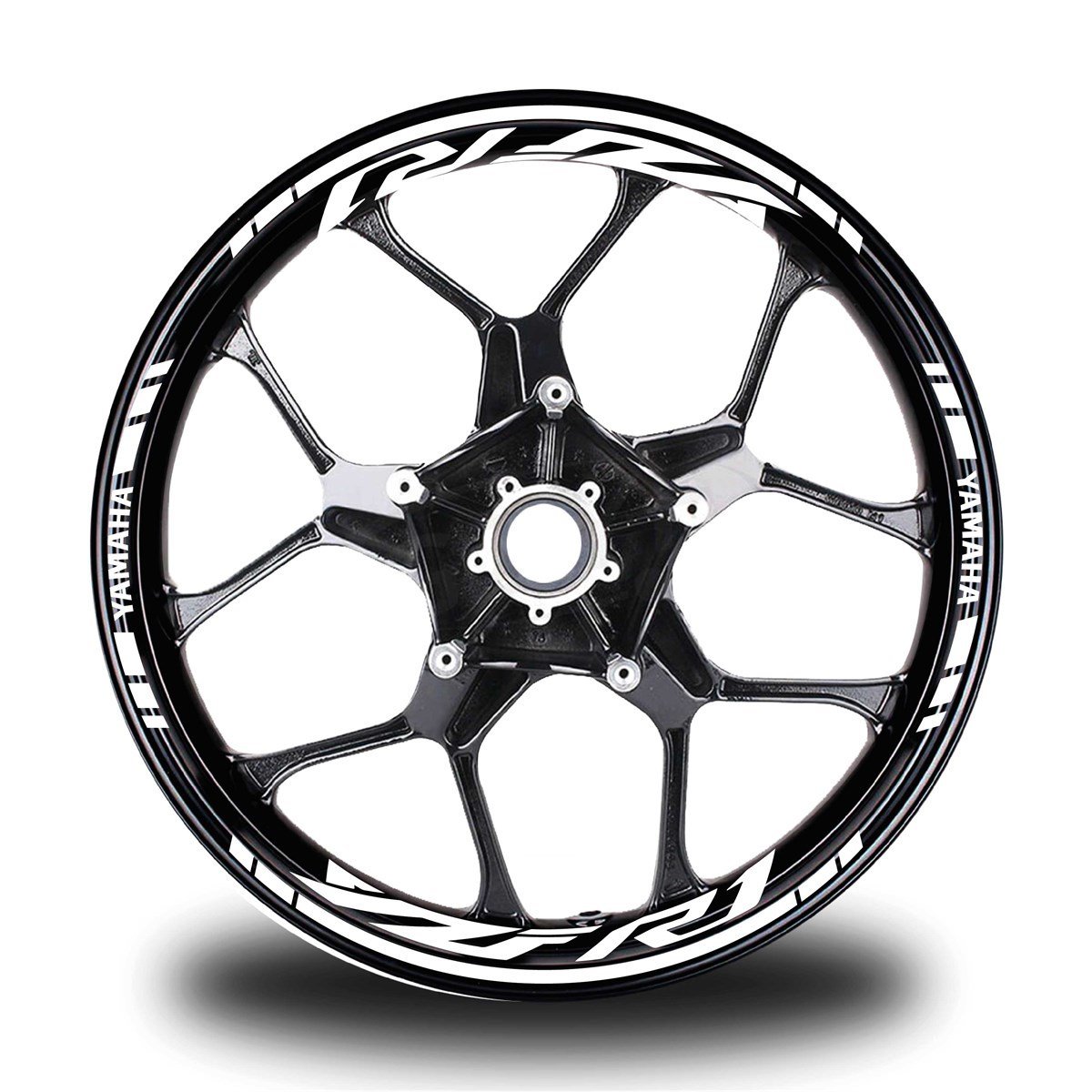 Kırmızı Yamaha R1 Takım Jant Sticker Etiket