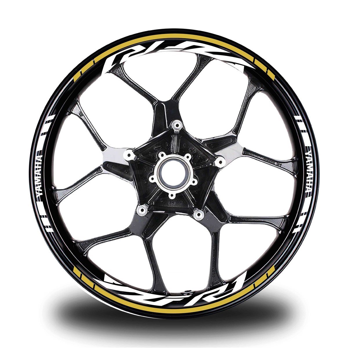 Kırmızı Yamaha R1 Takım Jant Sticker Etiket