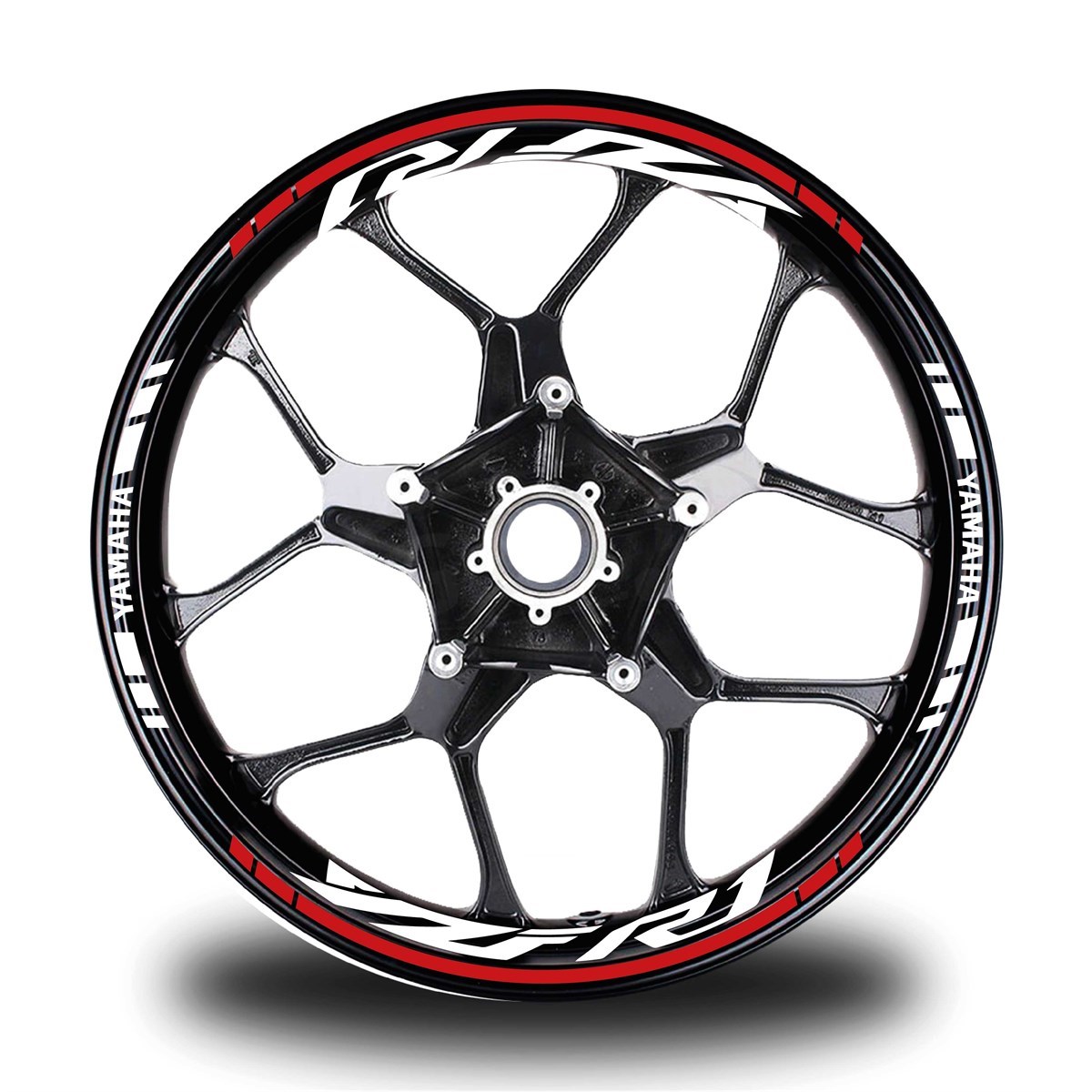 Kırmızı Yamaha R1 Takım Jant Sticker Etiket