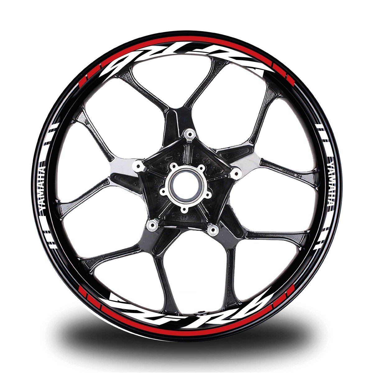Kırmızı Yamaha R6 Takım Jant Sticker Etiket