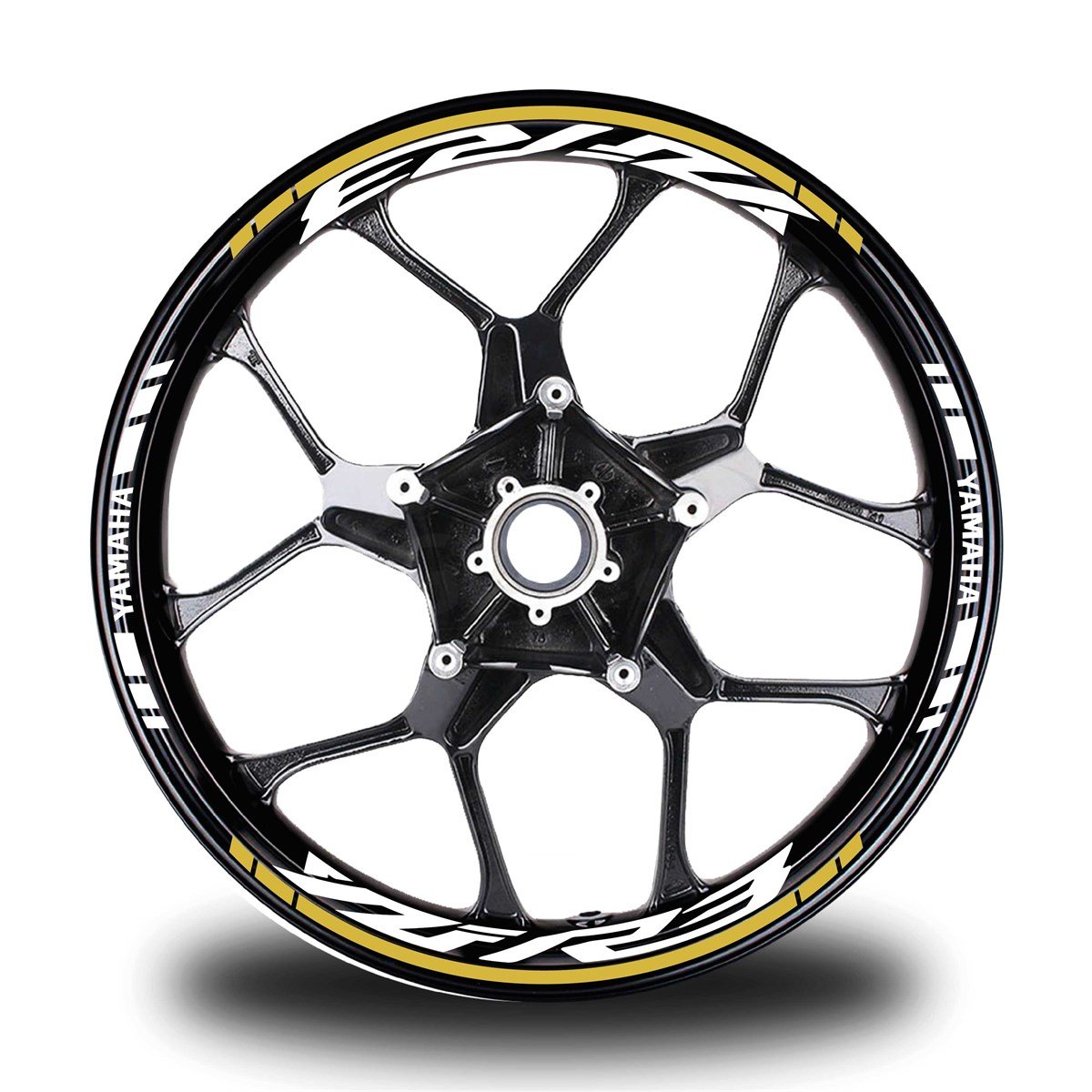 Koyu Sarı Yamaha YZF R3 Takım Jant Sticker Etiket