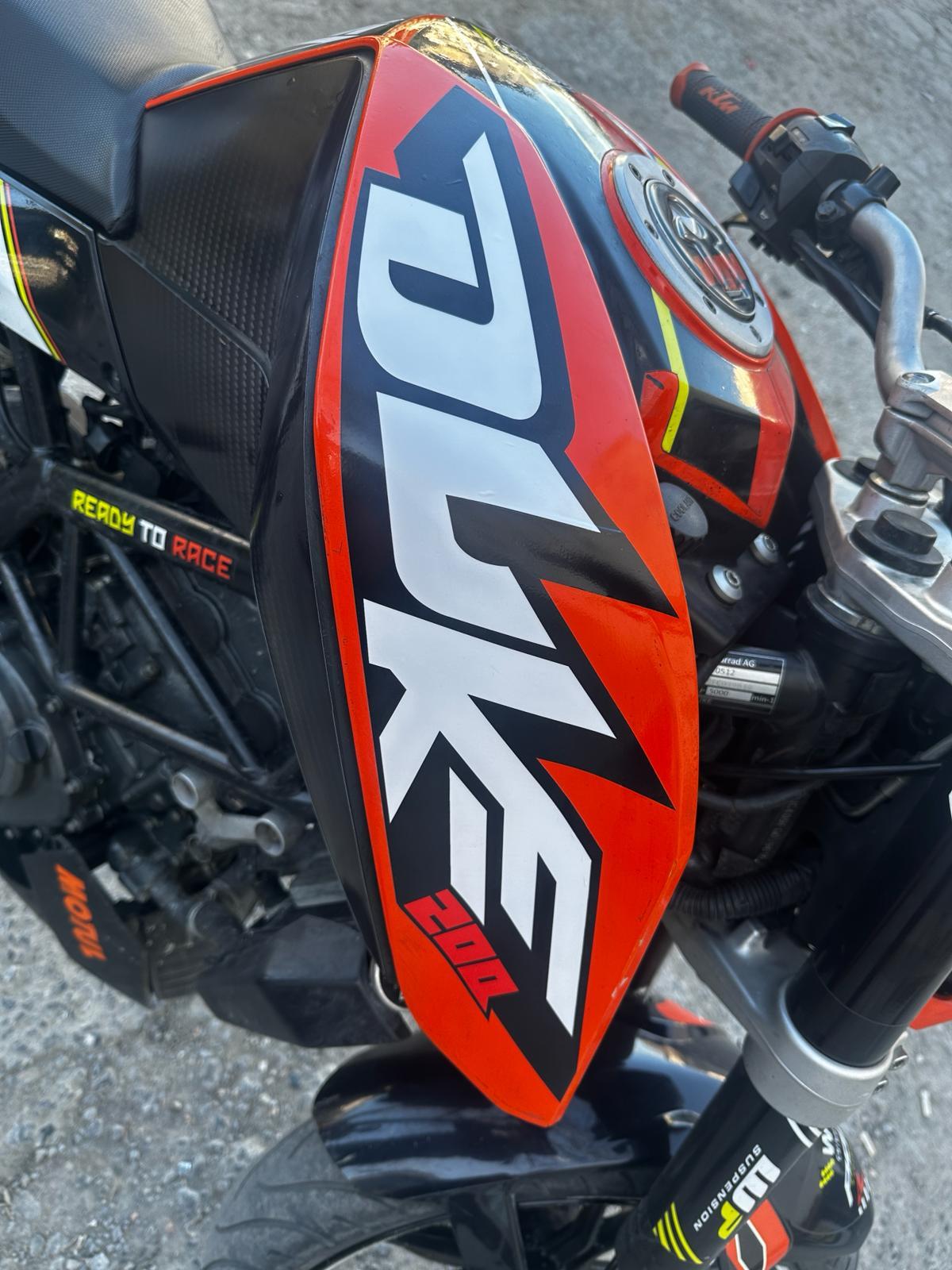 DUKE 200Ktm Duke 200 Depo Sticker Etiket Takım Modeli