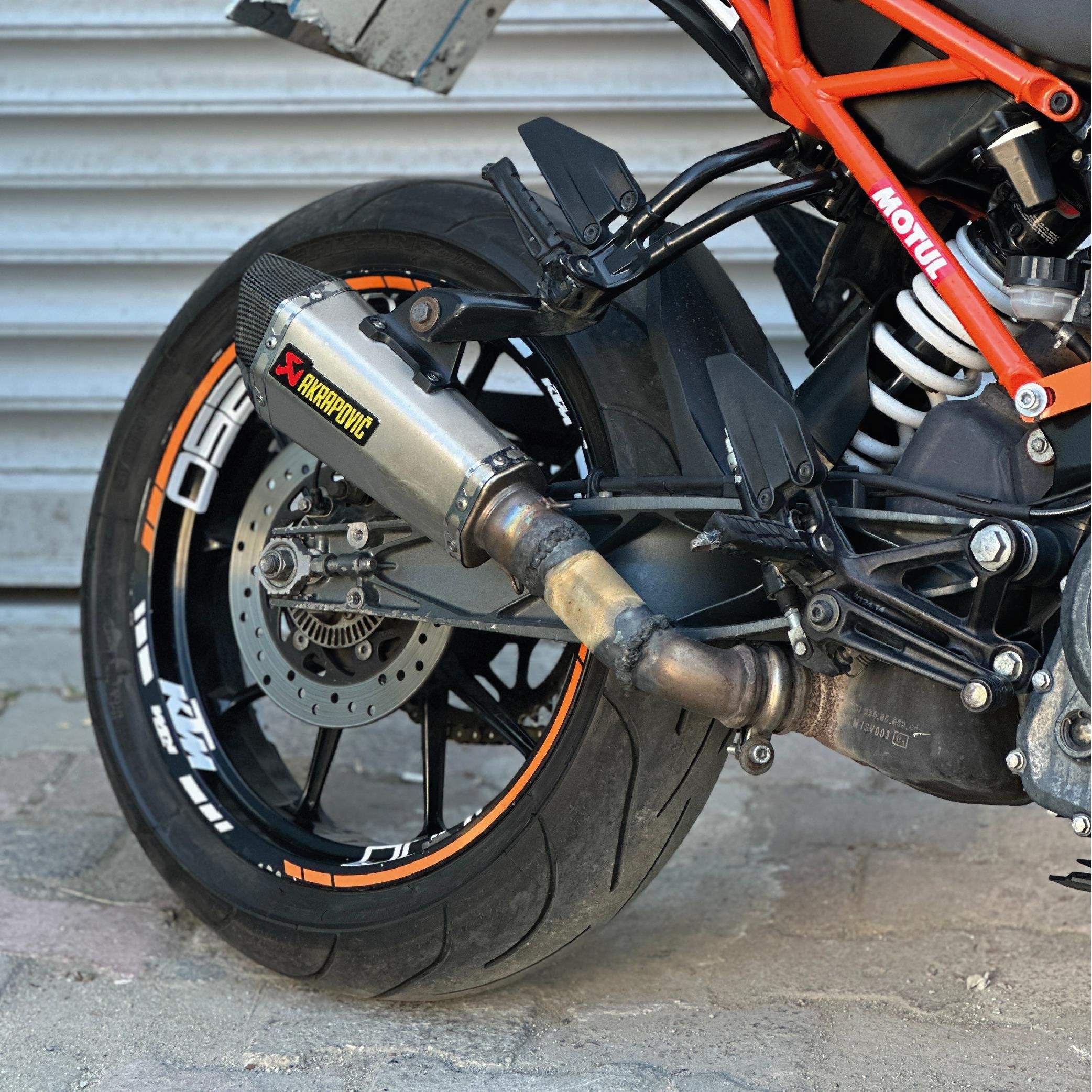 DUKE 250KTM DUKE 250 2017-2023 WP Motosiklet Parçalı Kaplama Sticker Etiket Modeli Turuncu