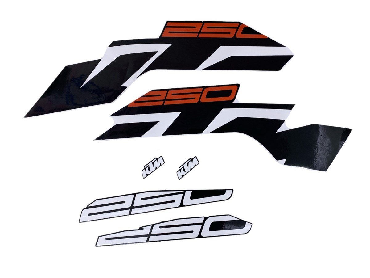 KTM Duke 250 Siyah Orijinal Sticker Etiket Modeli