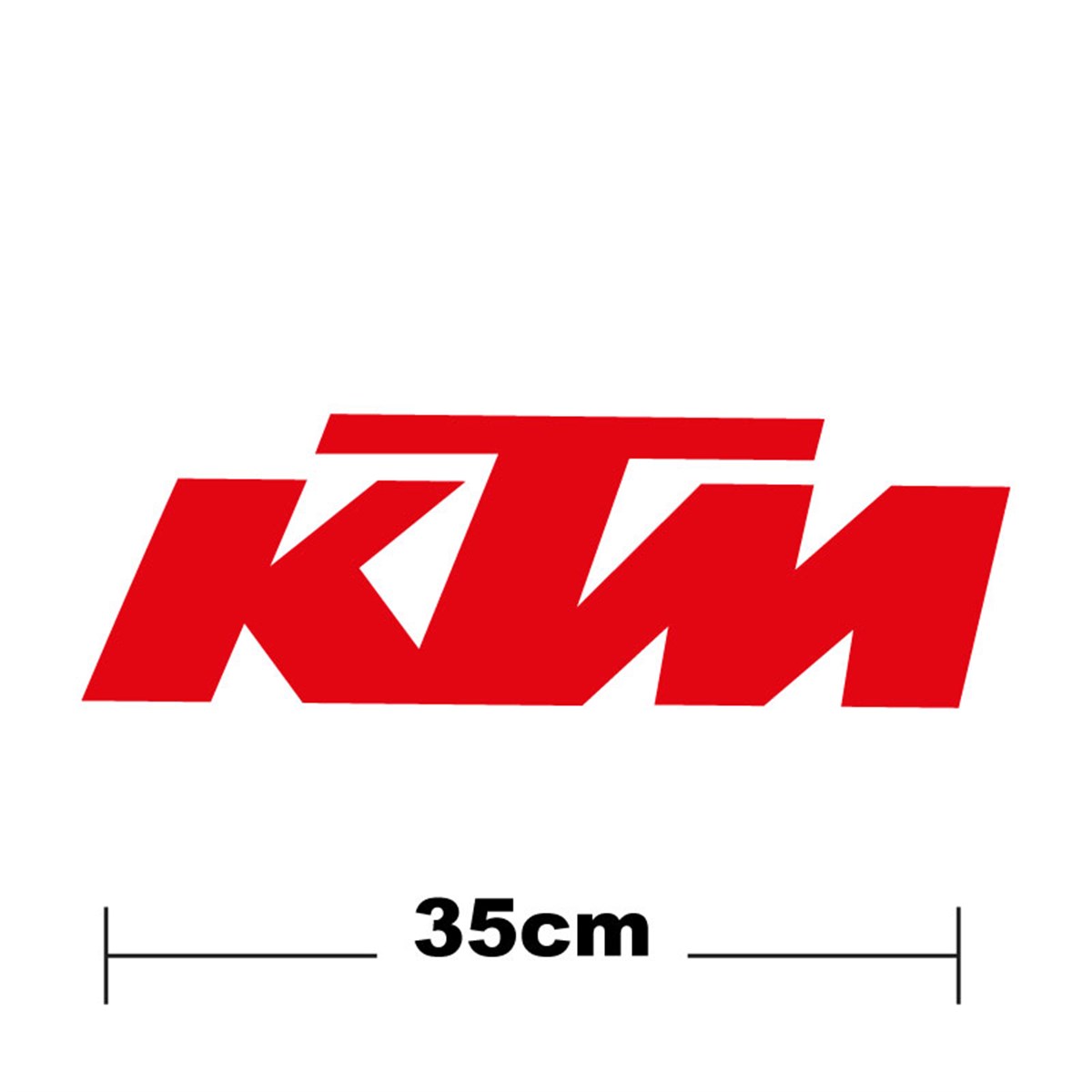 KTM Logo Yazı Sticker Etiket Tek Renk