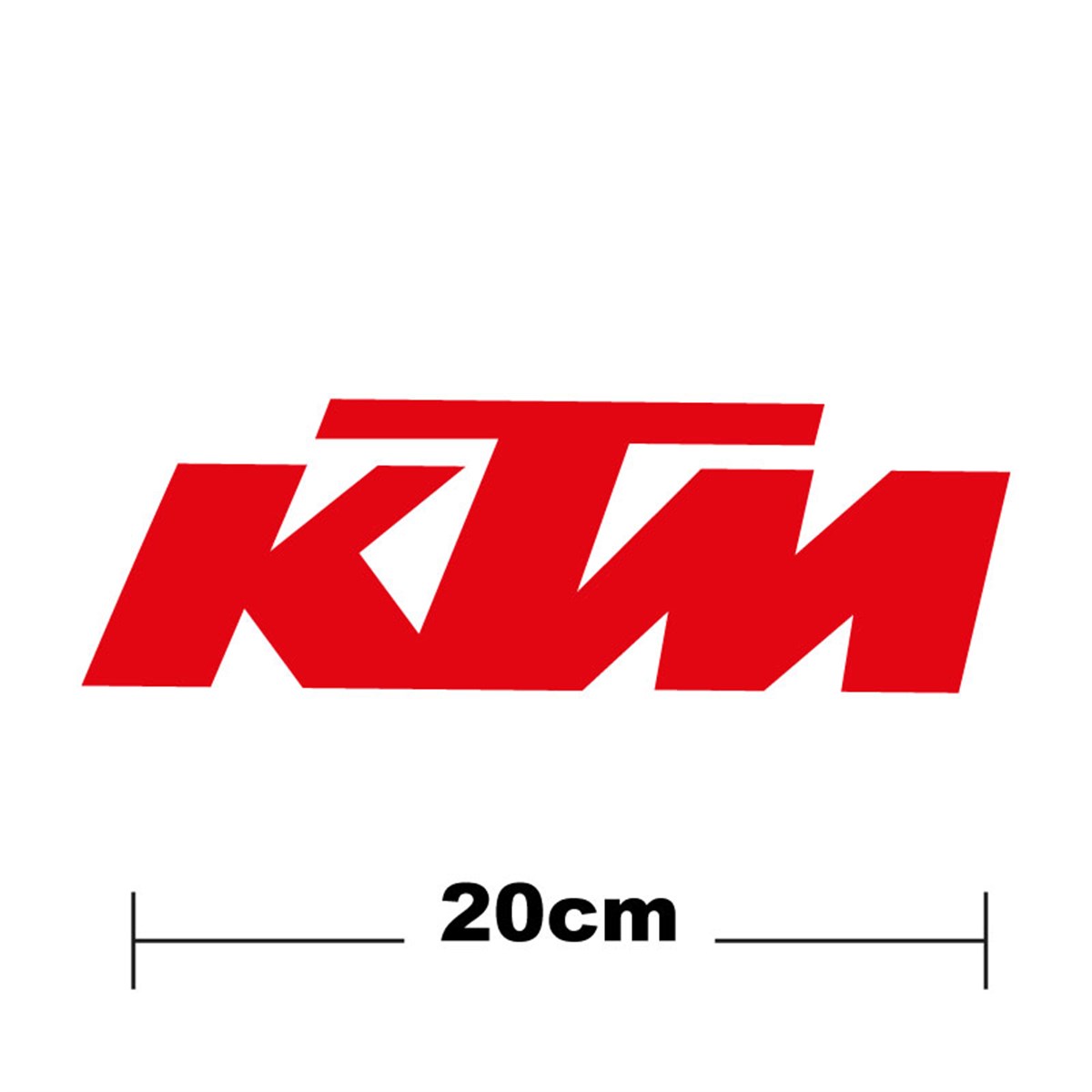 KTM Logo Yazı Sticker Etiket Tek Renk