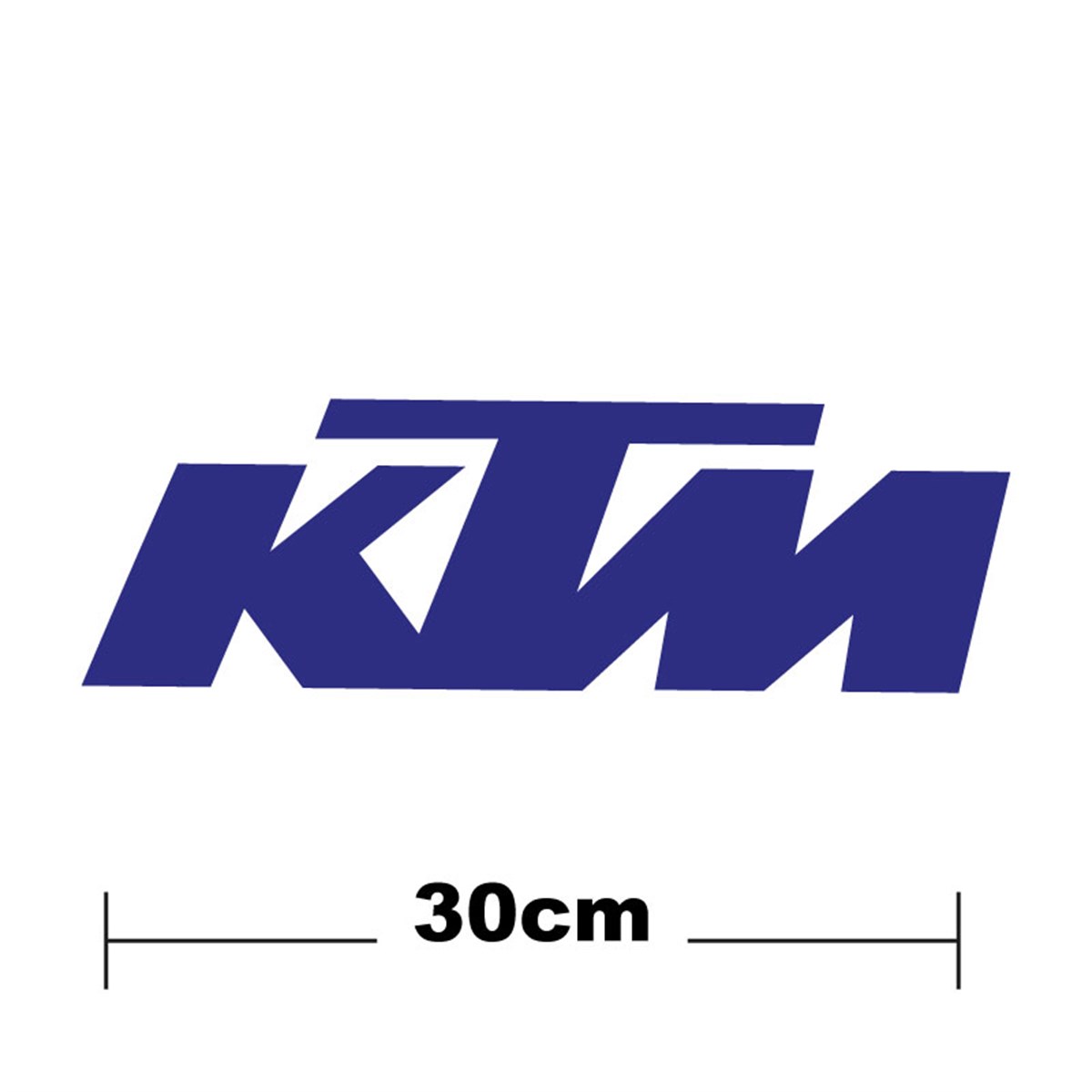 KTM Logo Yazı Sticker Etiket Tek Renk