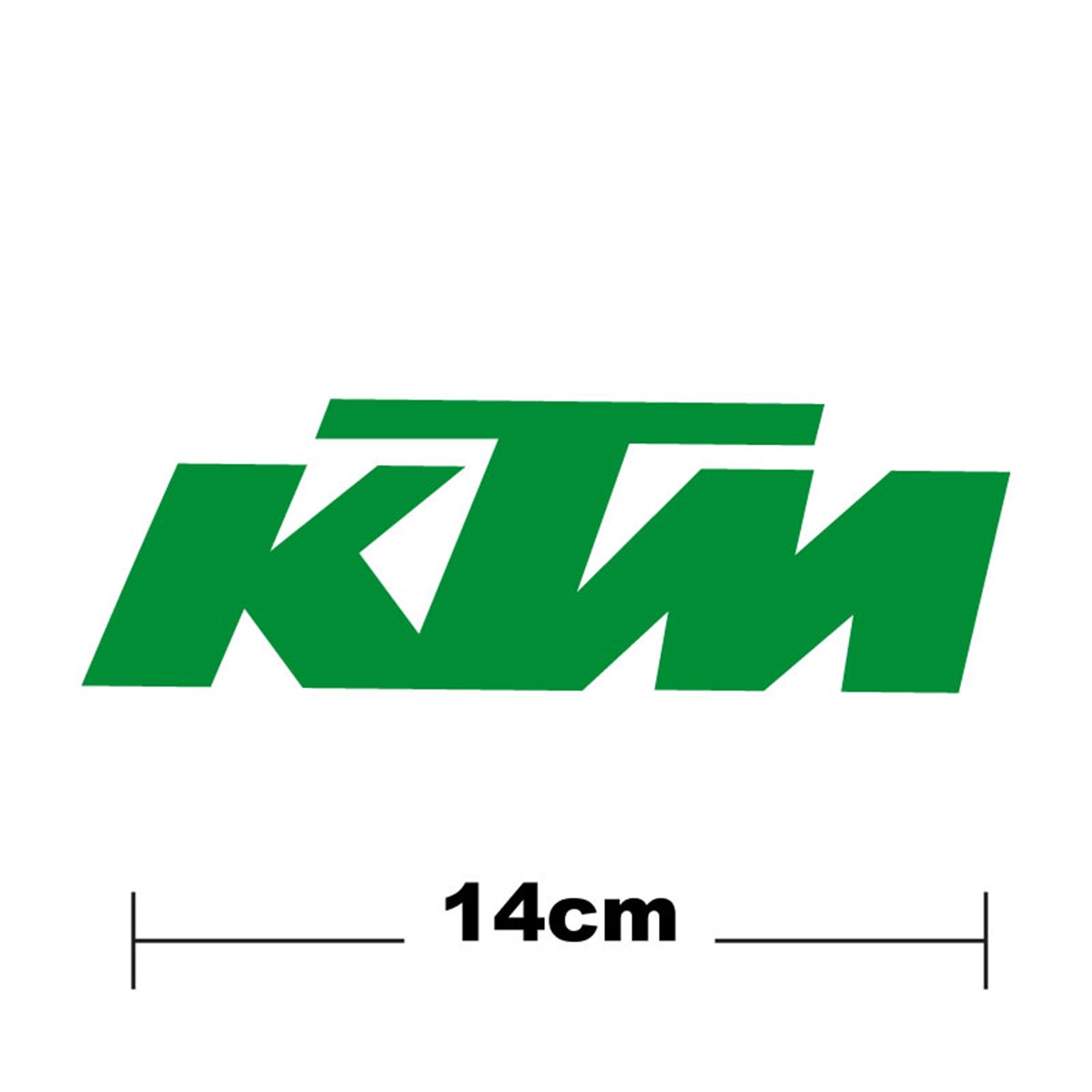 KTM Logo Yazı Sticker Etiket Tek Renk