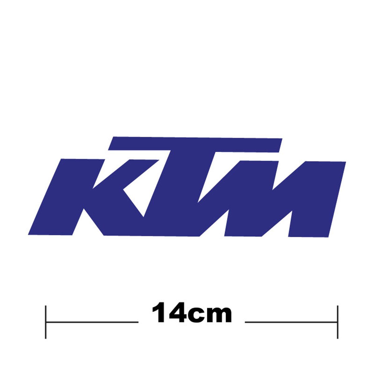 KTM Logo Yazı Sticker Etiket Tek Renk