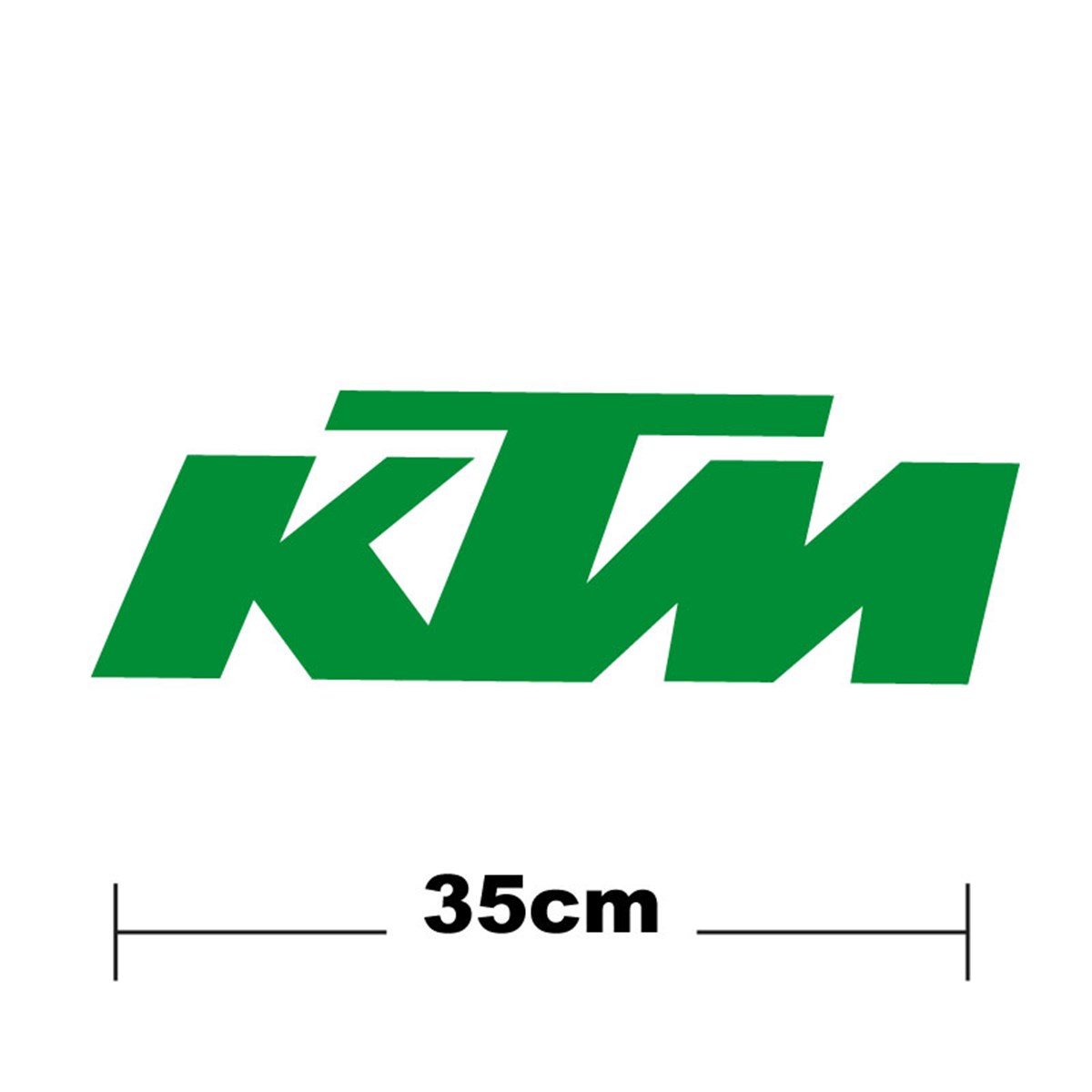 KTM Logo Yazı Sticker Etiket Tek Renk