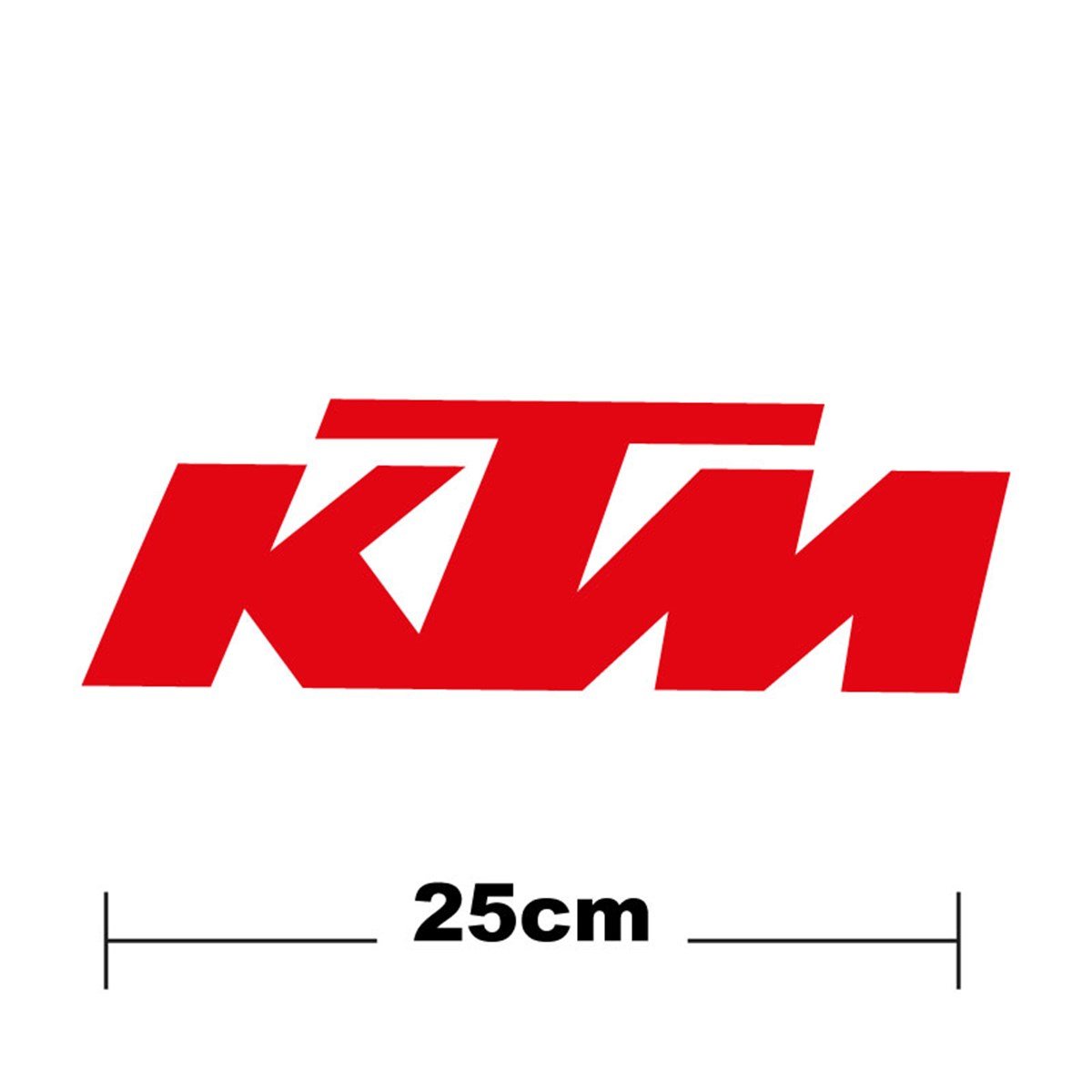 KTM Logo Yazı Sticker Etiket Tek Renk