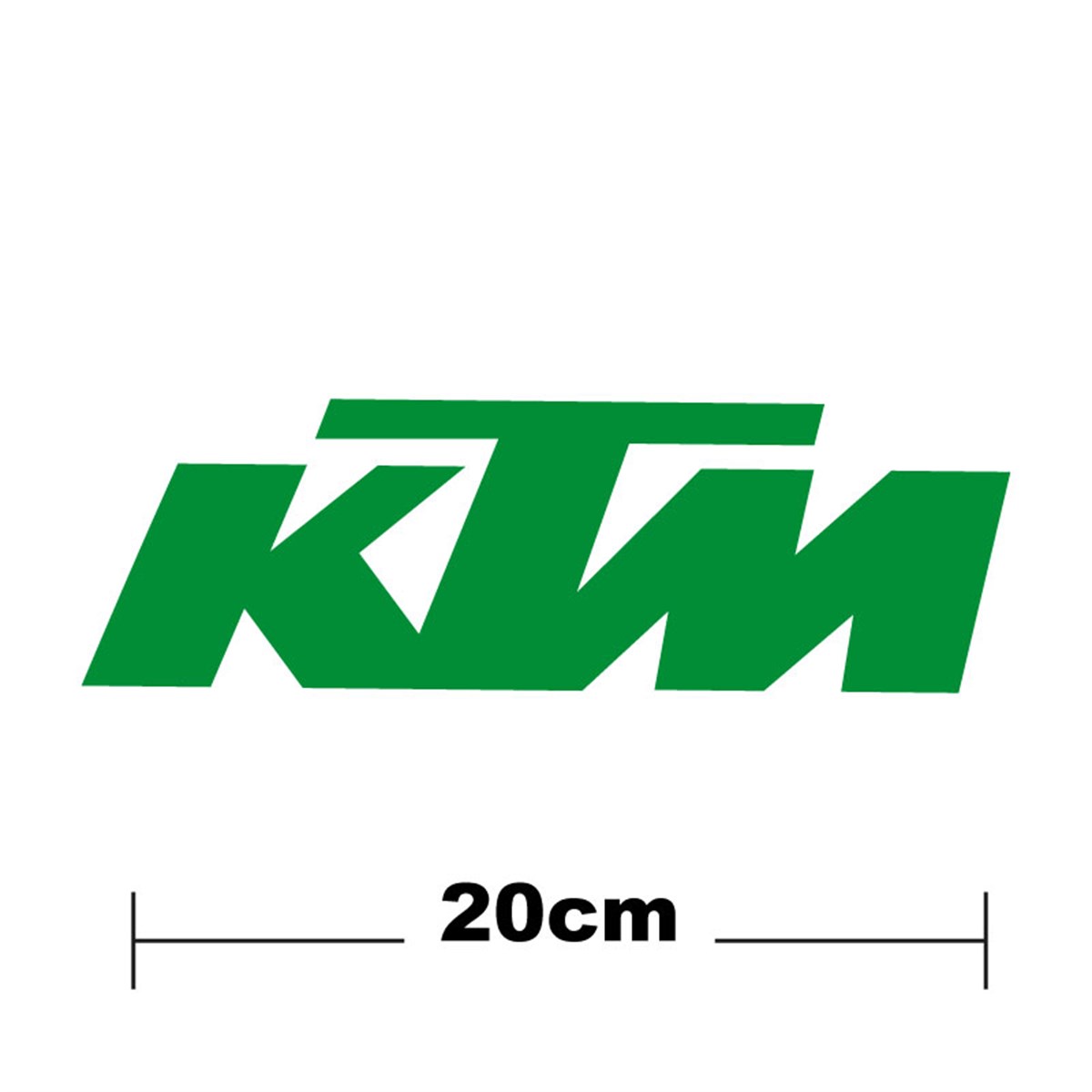 KTM Logo Yazı Sticker Etiket Tek Renk