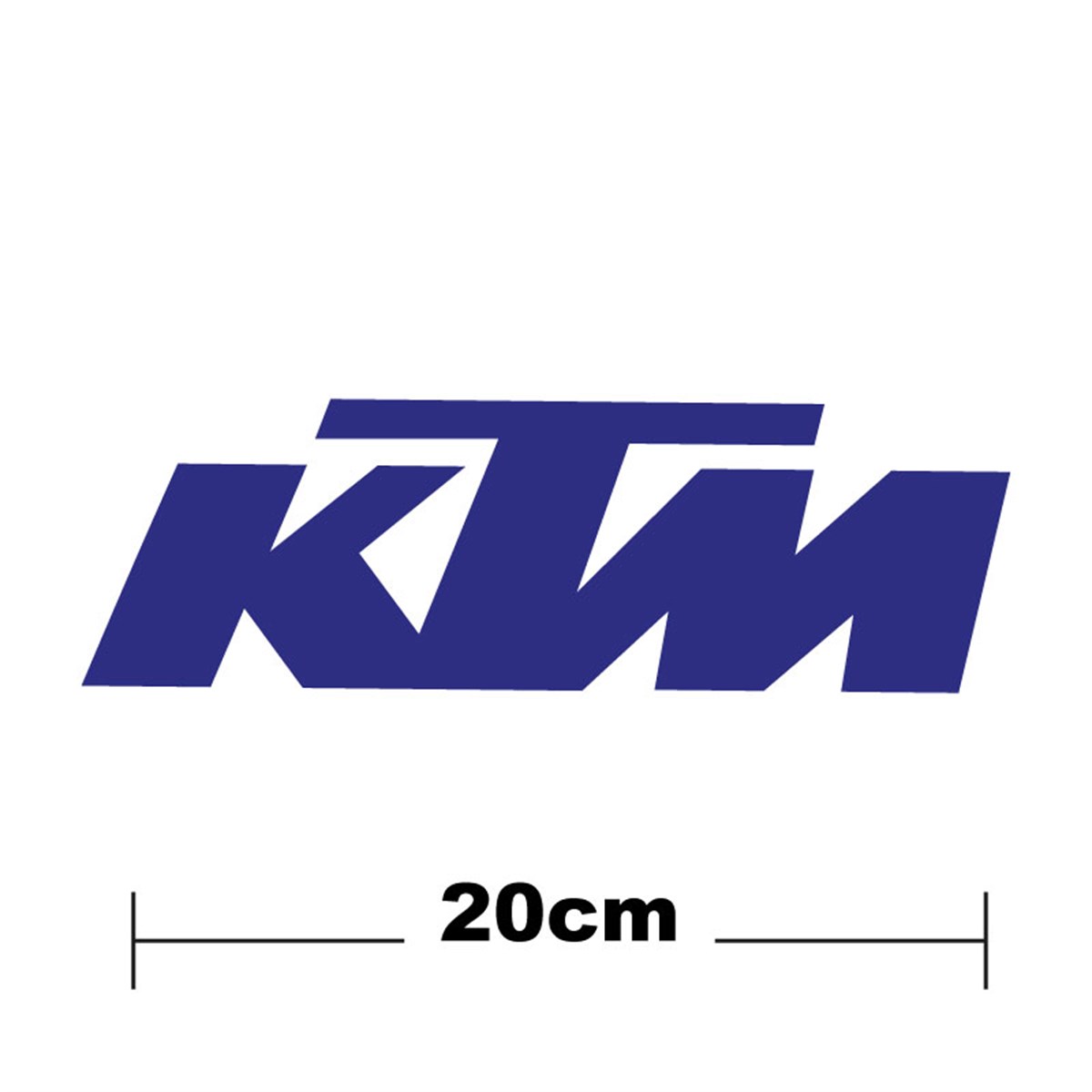 KTM Logo Yazı Sticker Etiket Tek Renk
