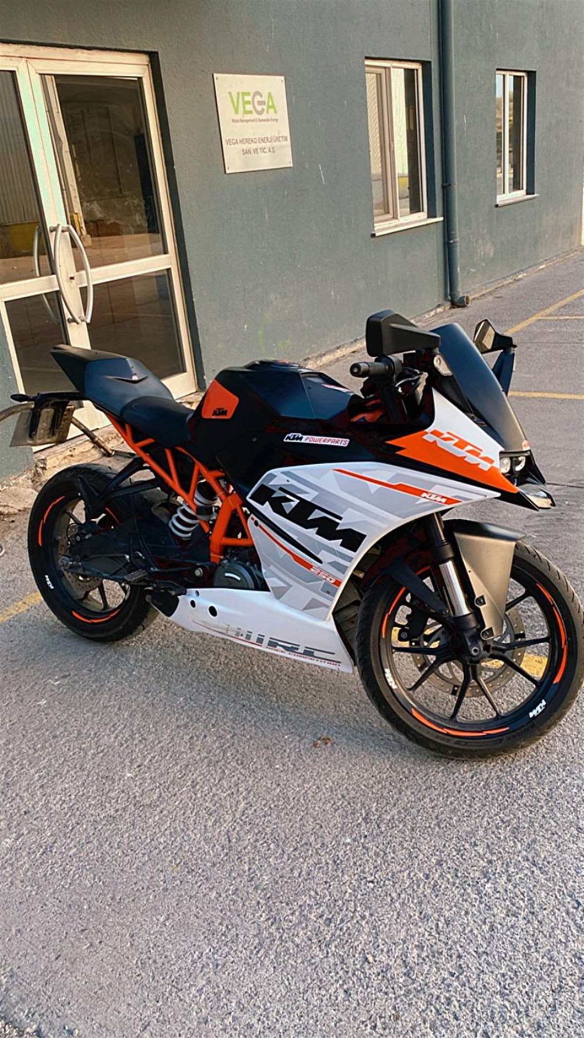 KTM RC Orjinal Sticker Tasarımı 390, 200 ve 250 cc