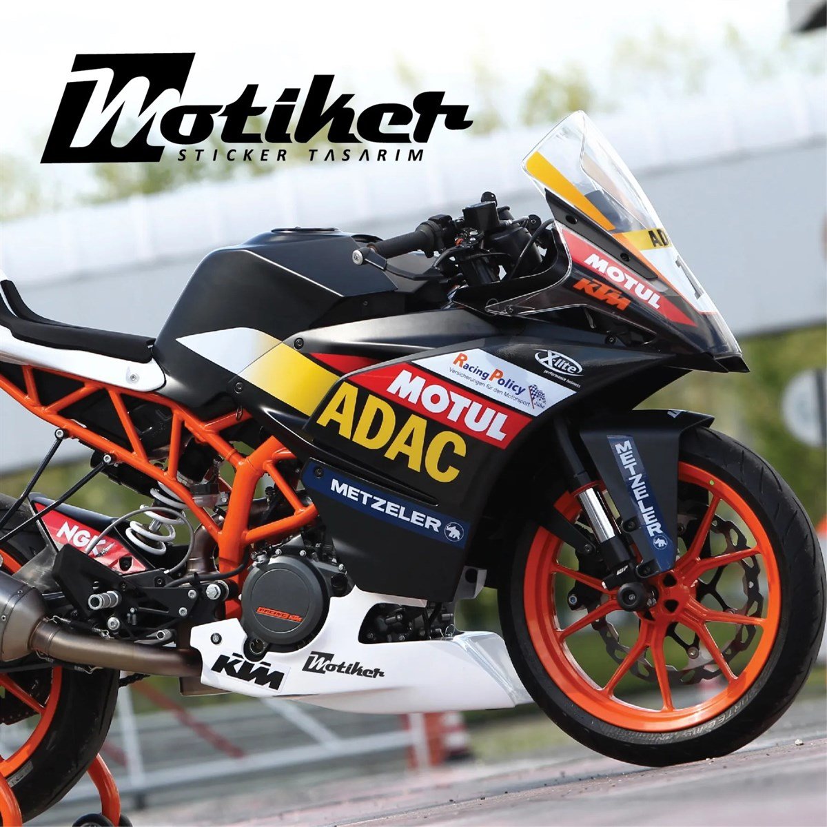 KTM RC390 M1 Sticker Etiket Modeli