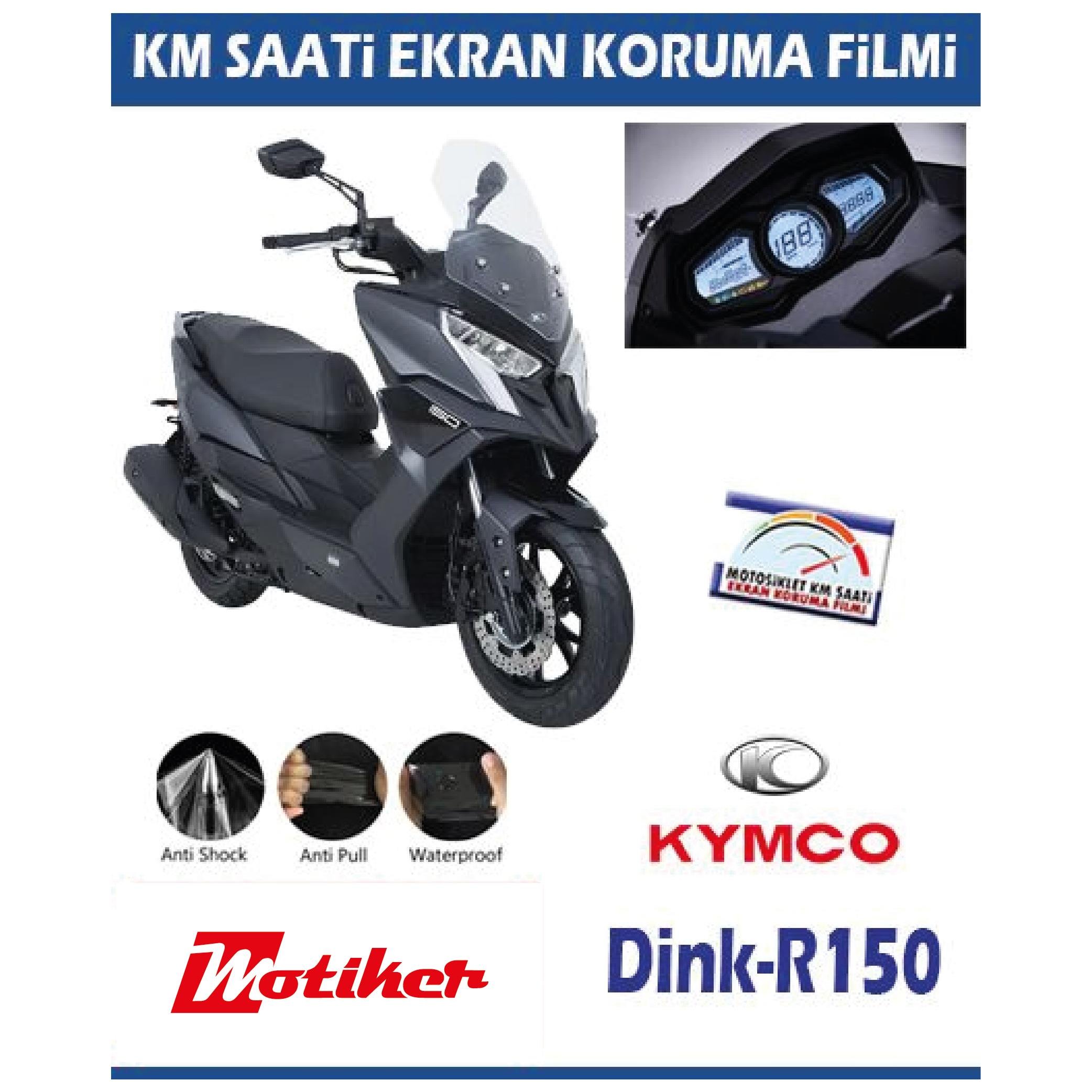 Diğer KYMCO Dink-R150 Motosiklet Ekran Km Koruyucu