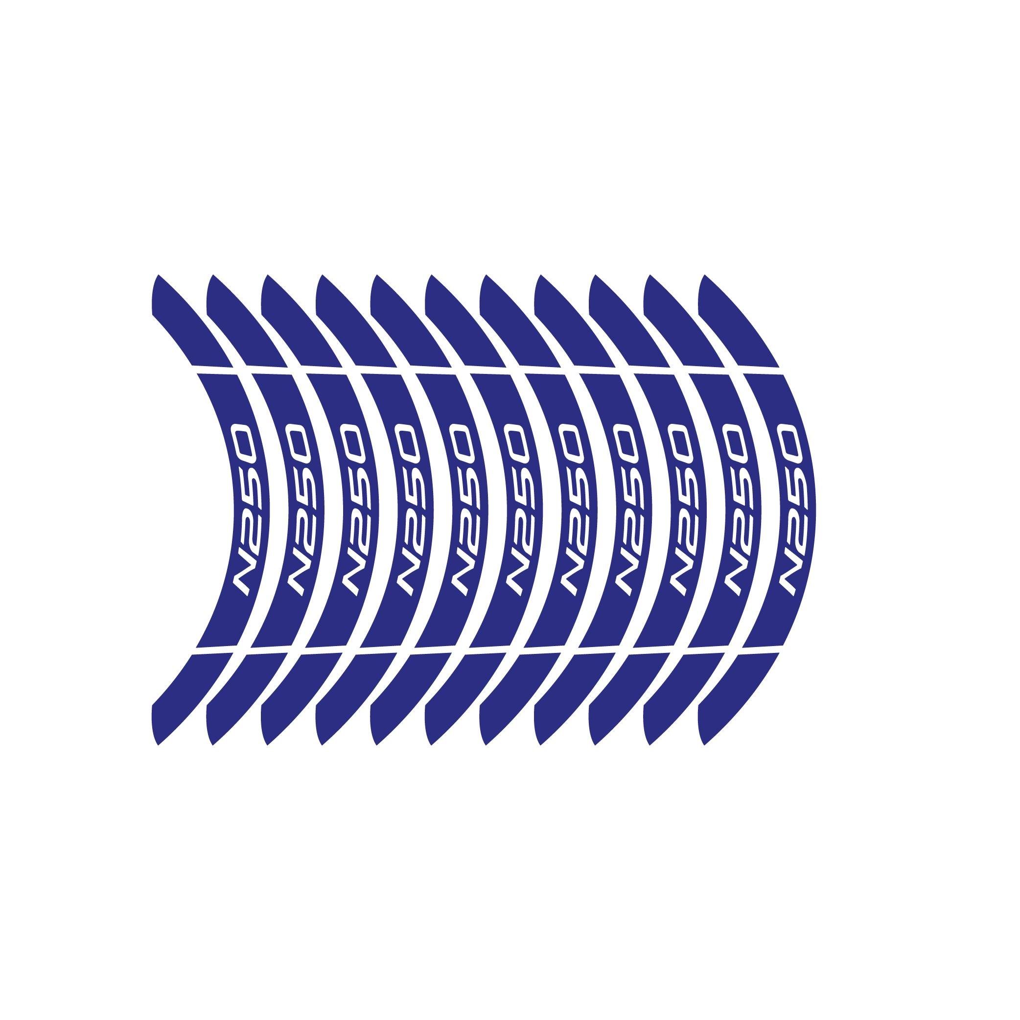 N250Lacivert Bajaj N250 Geniş Jant Sticker Etiket Modeli